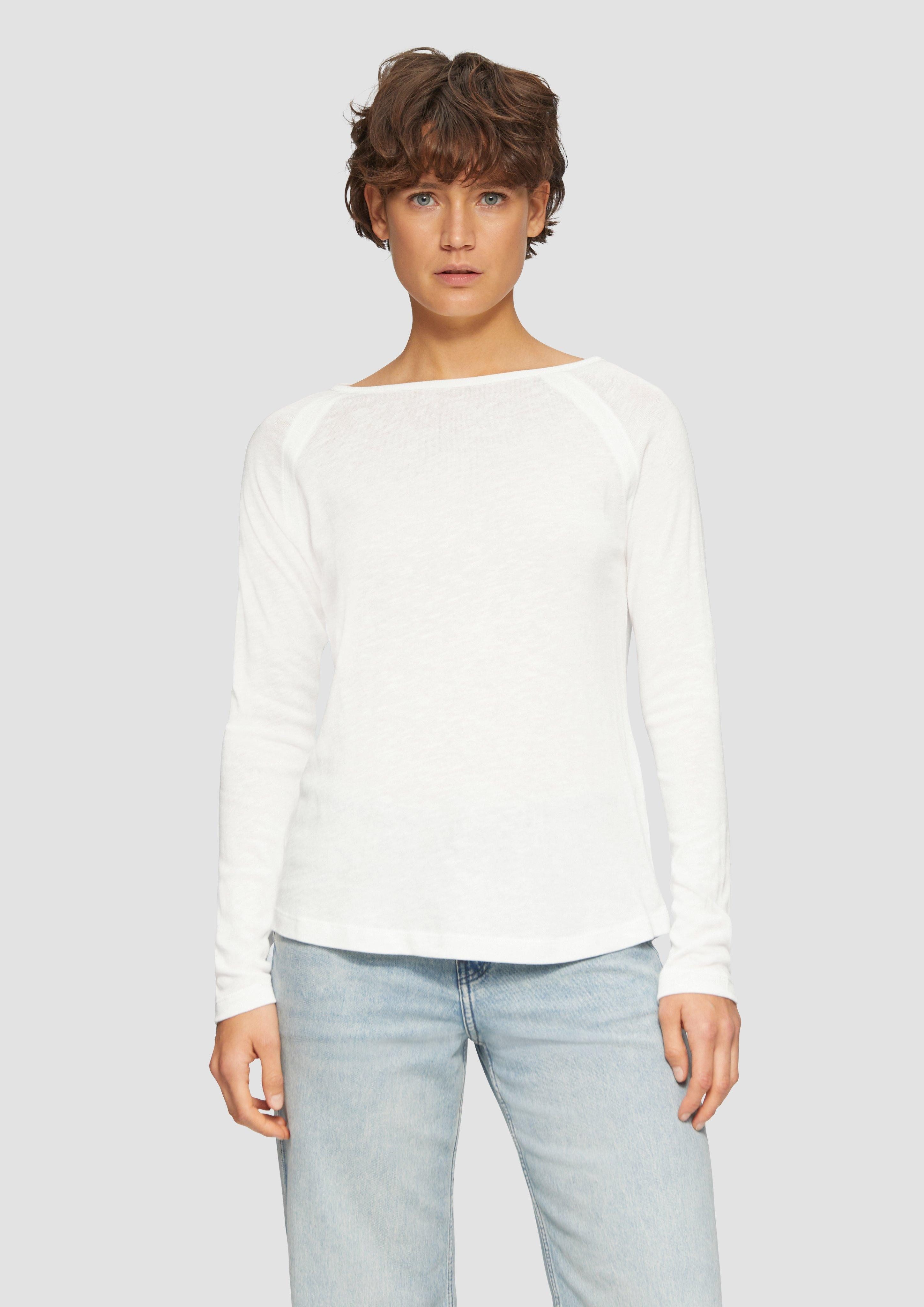 s.Oliver Langarmshirt Langarmshirt mit Raglanärmeln und günstig online kaufen