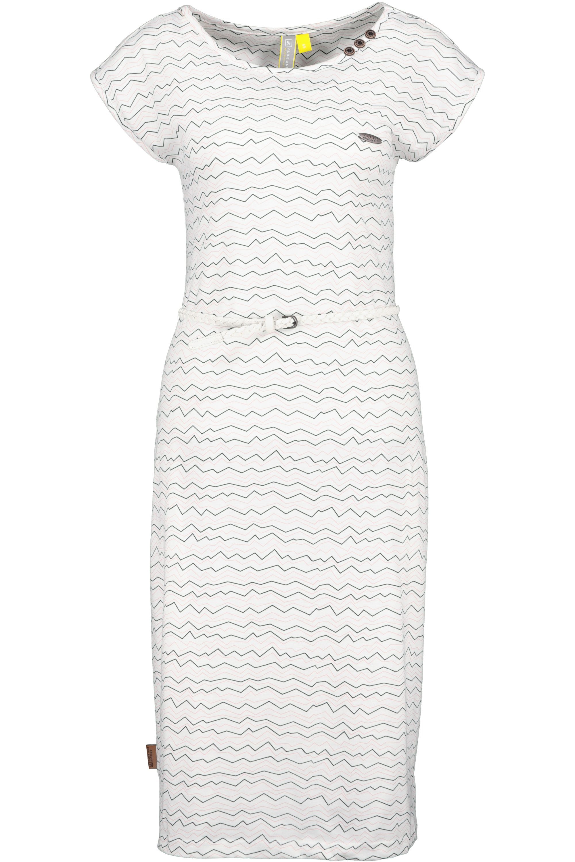 & MelliAK white Dress Damen Kickin Alife Jerseykleid