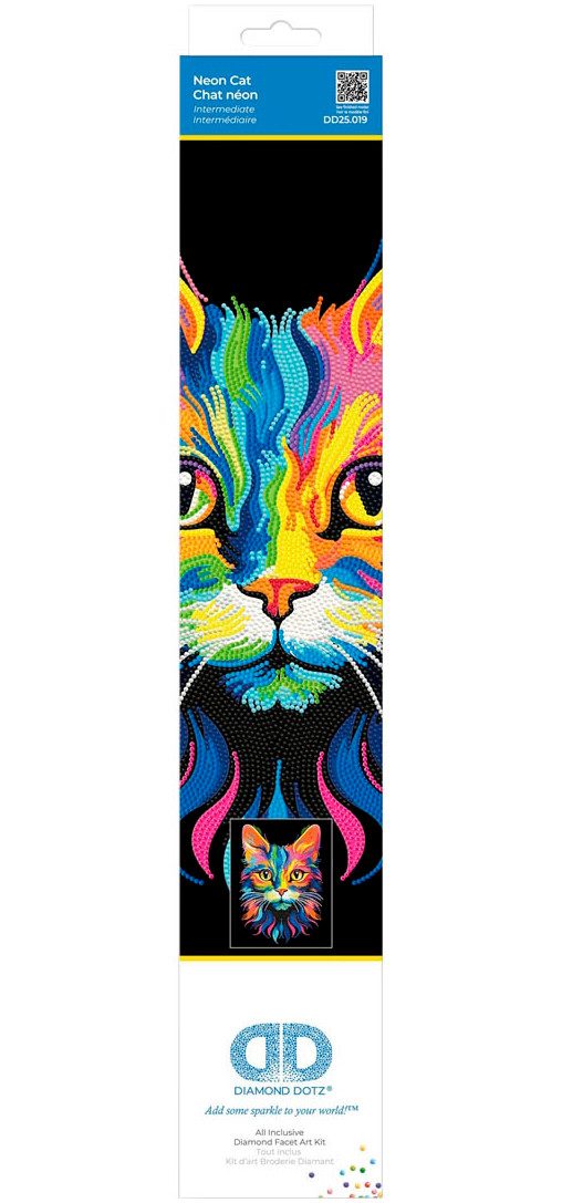 Diamond Dotz Kreativset Diamond Painting Neon Katze