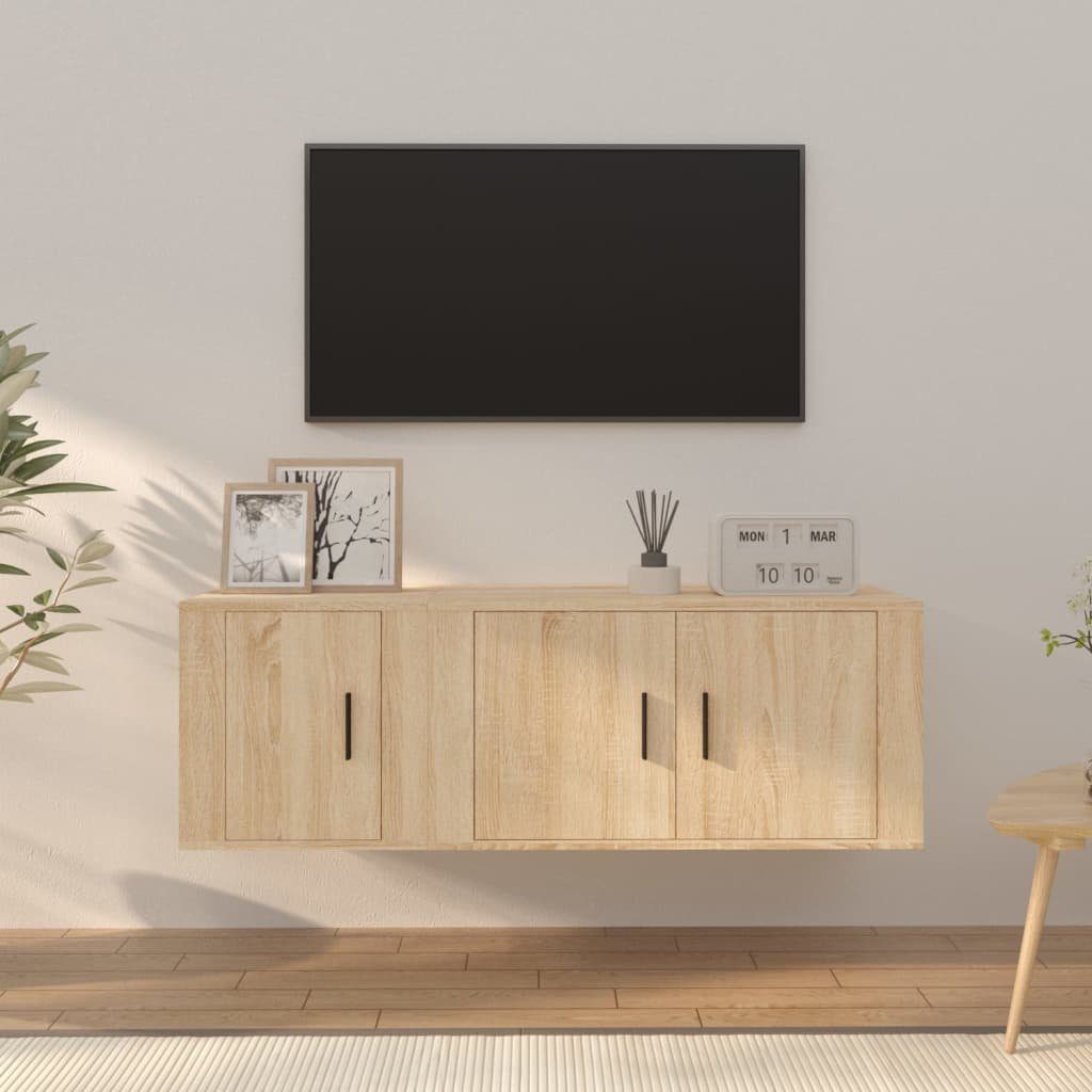 Holzwerkstoff furnicato Sonoma-Eiche 2-tlg. TV-Schrank TV-Schrank-Set