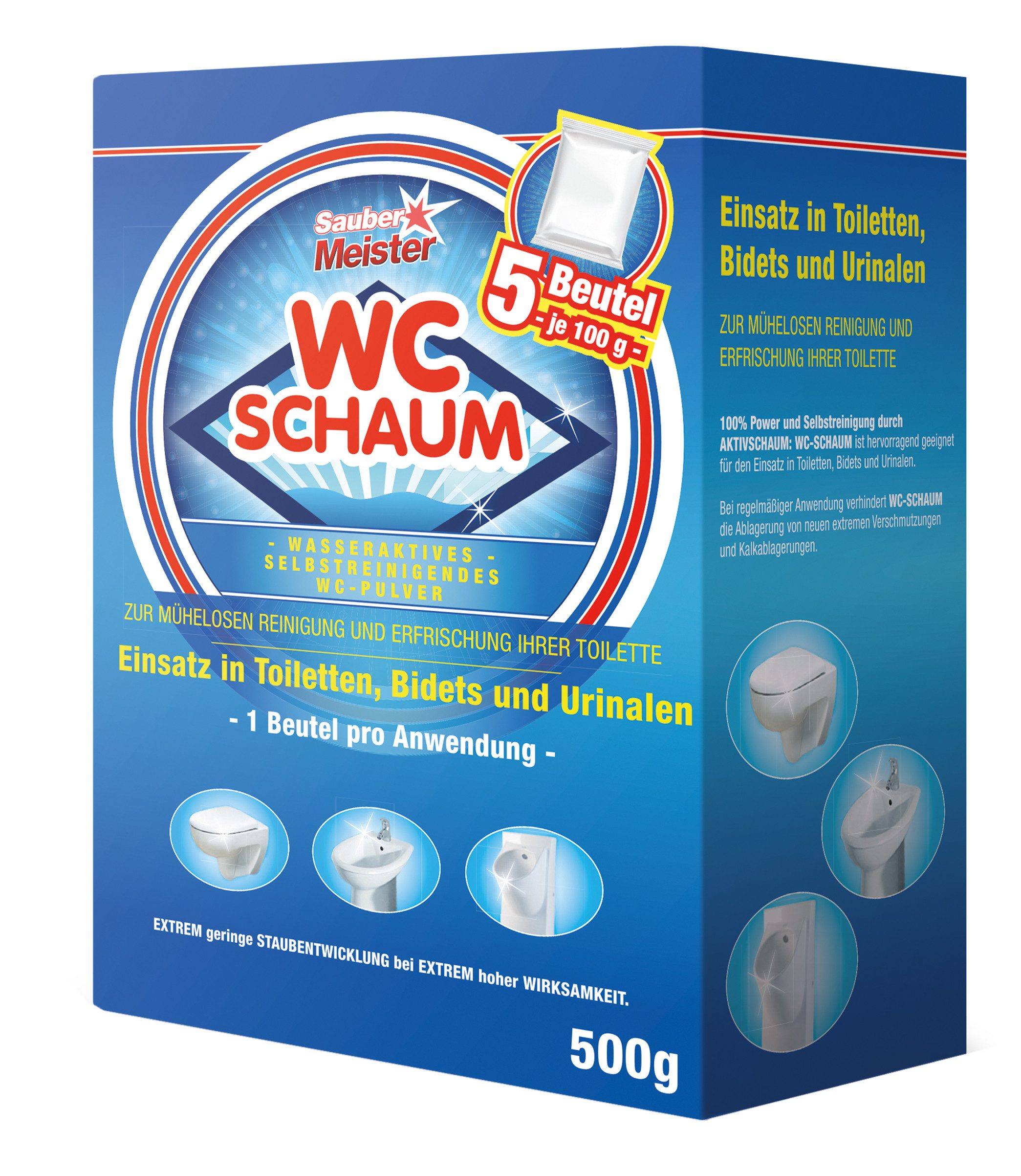 Schaum 5x 100 g WC-Reiniger