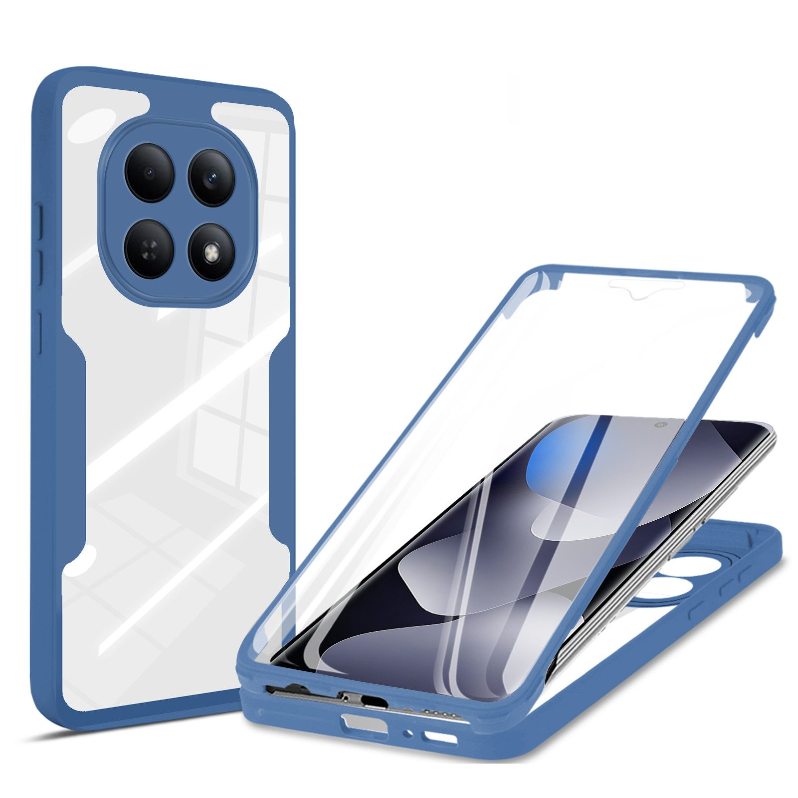 betterfon Handyhülle für Xiaomi Redmi Note 15 5G / Poco M8 5G, 360° Hülle mit Dispayfolie, Vollschutz Case mit integriertem Displayschutz und klarer Sicht