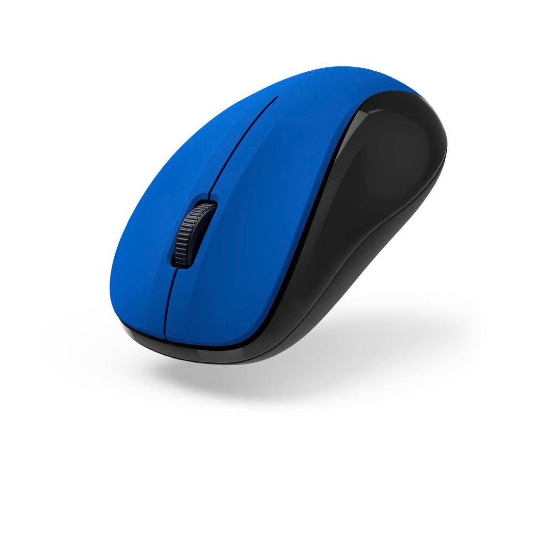 Funkmaus "MW-300 Hama V2", Maus 3 blau Optische Empfänger Tasten geräuschlos, USB