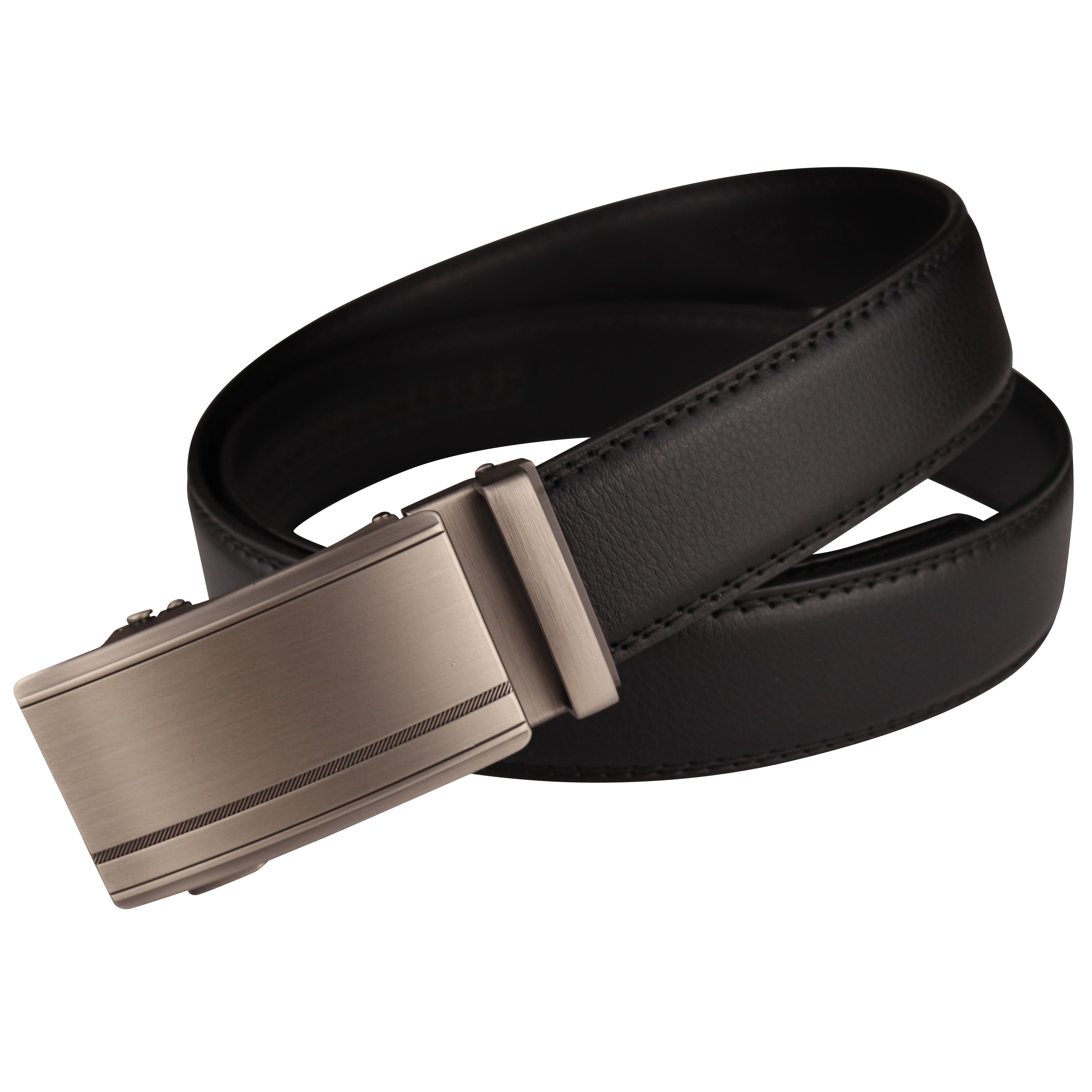MIRROSI Ledergürtel Herren Automatik Breit 35mm, Kürzbar Business Anzug Hochwertige Verarbeitung Perfektes Geschenk für Männer