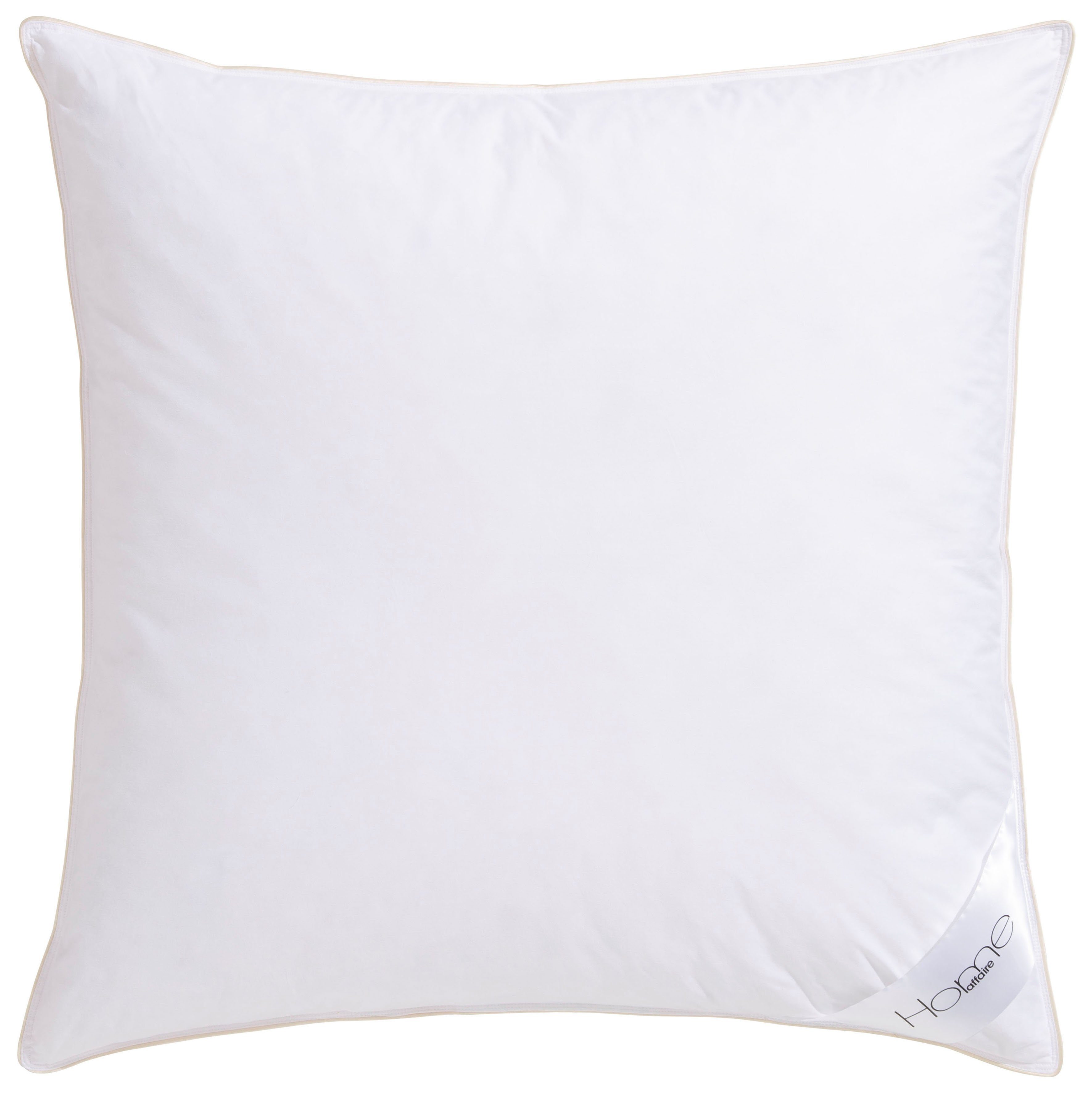 OTTO home Federkopfkissen Litrone Kissen 40x80 & 80x80 cm, Füllung: 70% Gänsefedern & 30% Gänsedaunen, Bezug: Baumwolle, Seitenschläfer, Bauchschläfer, Rückenschläfer, Kissen mit DOWNPASS zertifiziert und Made in Green