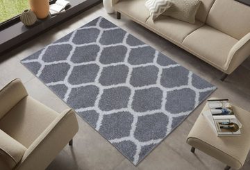 Hochflor-Teppich Kosmo, Home affaire, rechteckig, Höhe: 30 mm, Hochflor, geometrisches Design, Scandi Look, Robust, Pflegeleicht