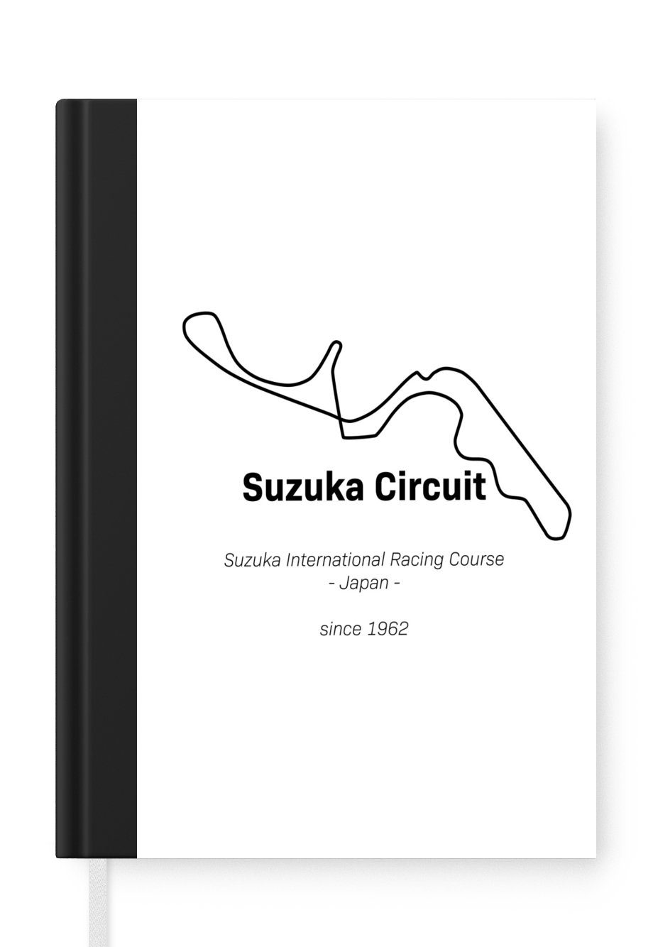 MuchoWow Notizbuch Suzuka - F1 - Rennstrecke, Journal, Merkzettel, Tagebuch, Notizheft, A5, 98 Seiten, Haushaltsbuch