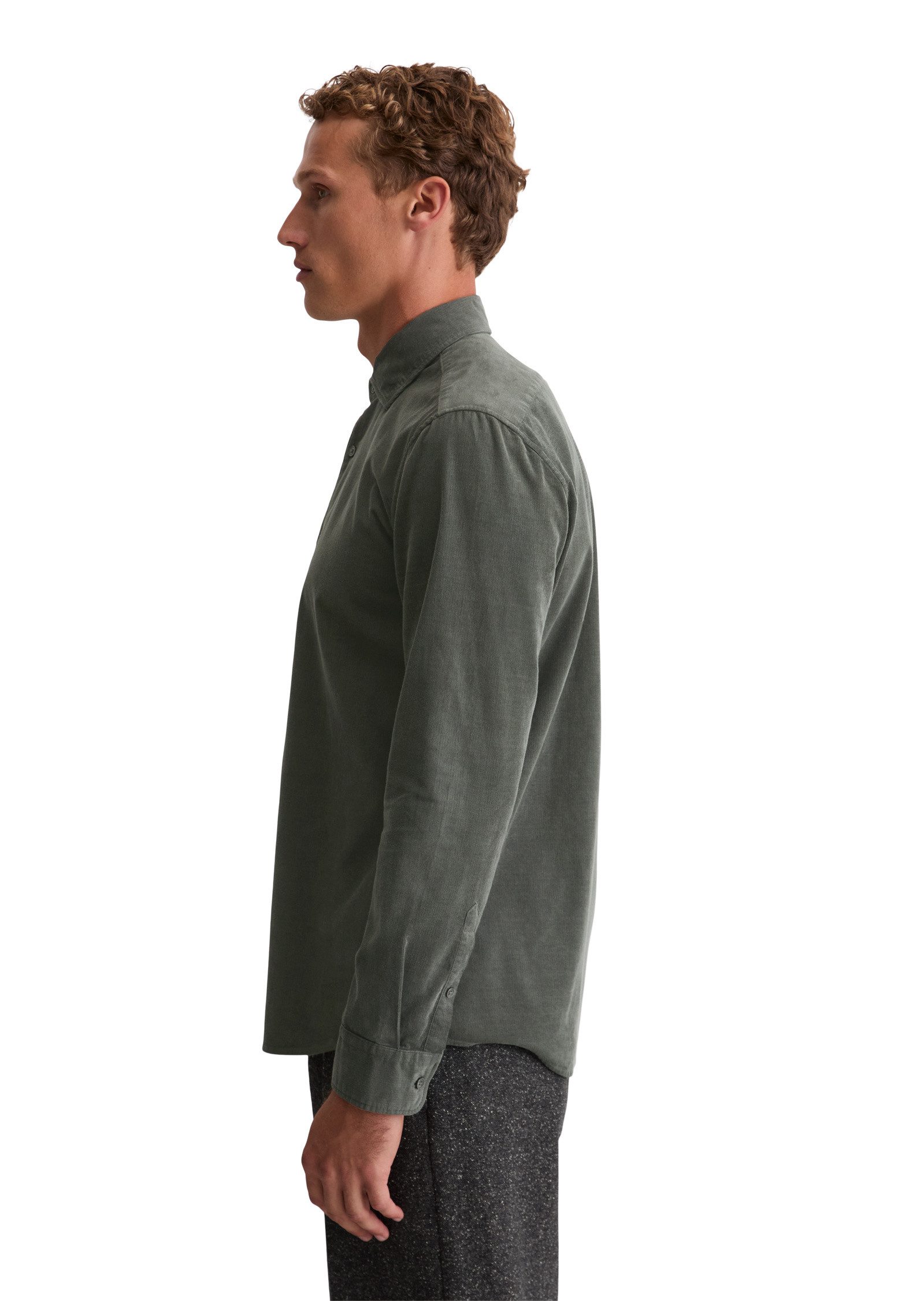 Marc O'Polo Langarmhemd mit feiner Rippenstruktur günstig online kaufen