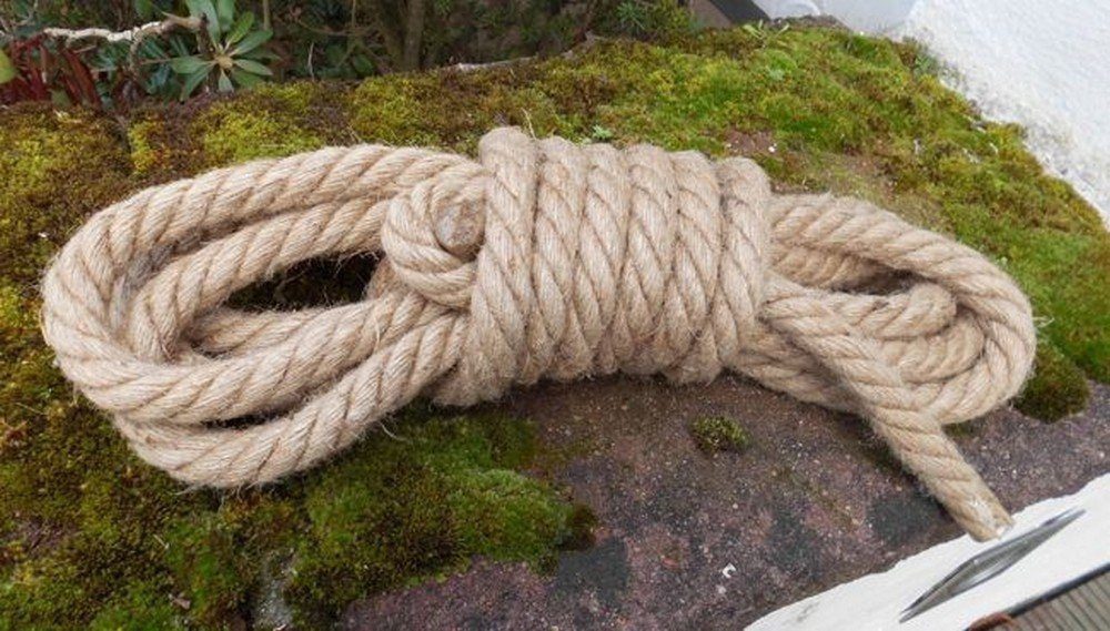Deko-Impression Seil Dickes Tau Seil maritime Dekoration Jute Natur 20mm x 6 Meter (1-tlg)
