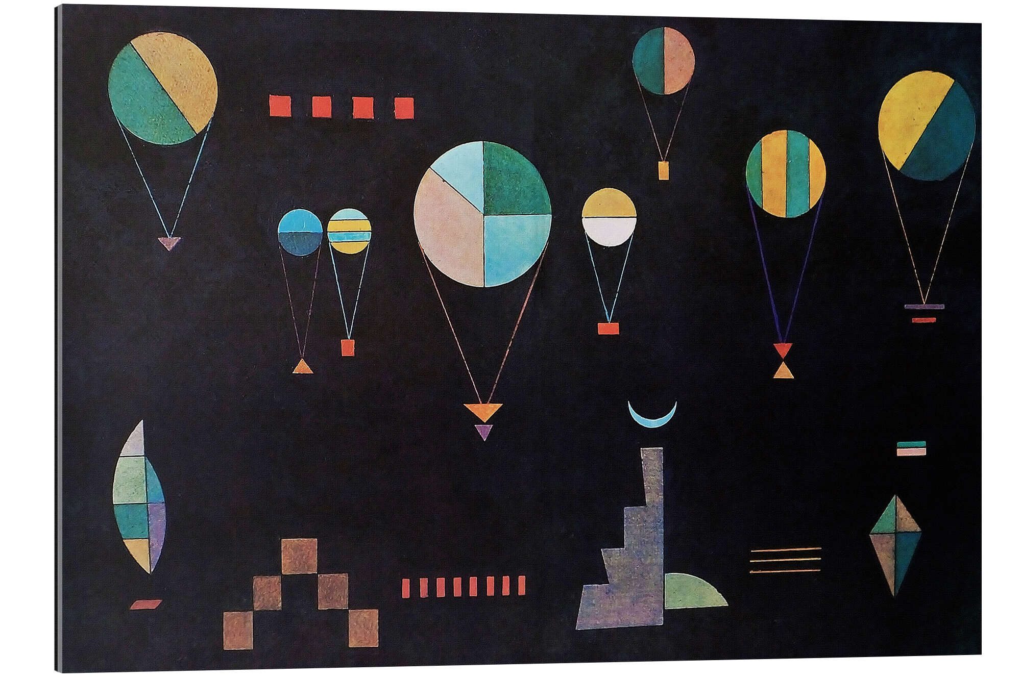 Posterlounge XXL-Wandbild Wassily Kandinsky, Flach-Tief, Malerei