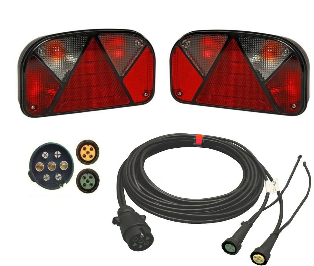 Aspöck Anhänger Aspöck Multipoint 2 - Leuchten Set - 7 polig - 7,5 Meter mit Abgang