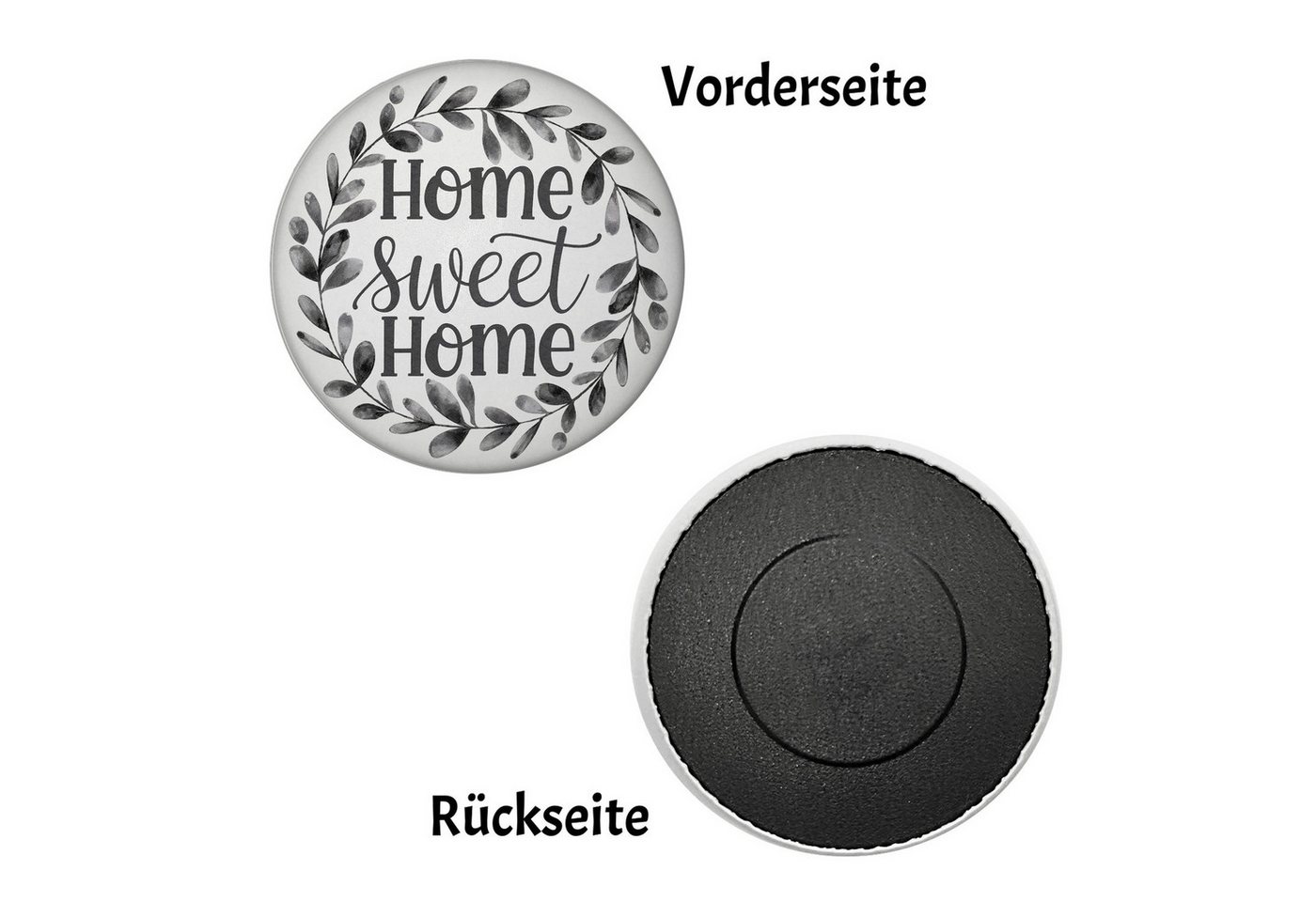 Thumbnail - speecheese Magnet HOME sweet Home Magnet mit Blätterkranz