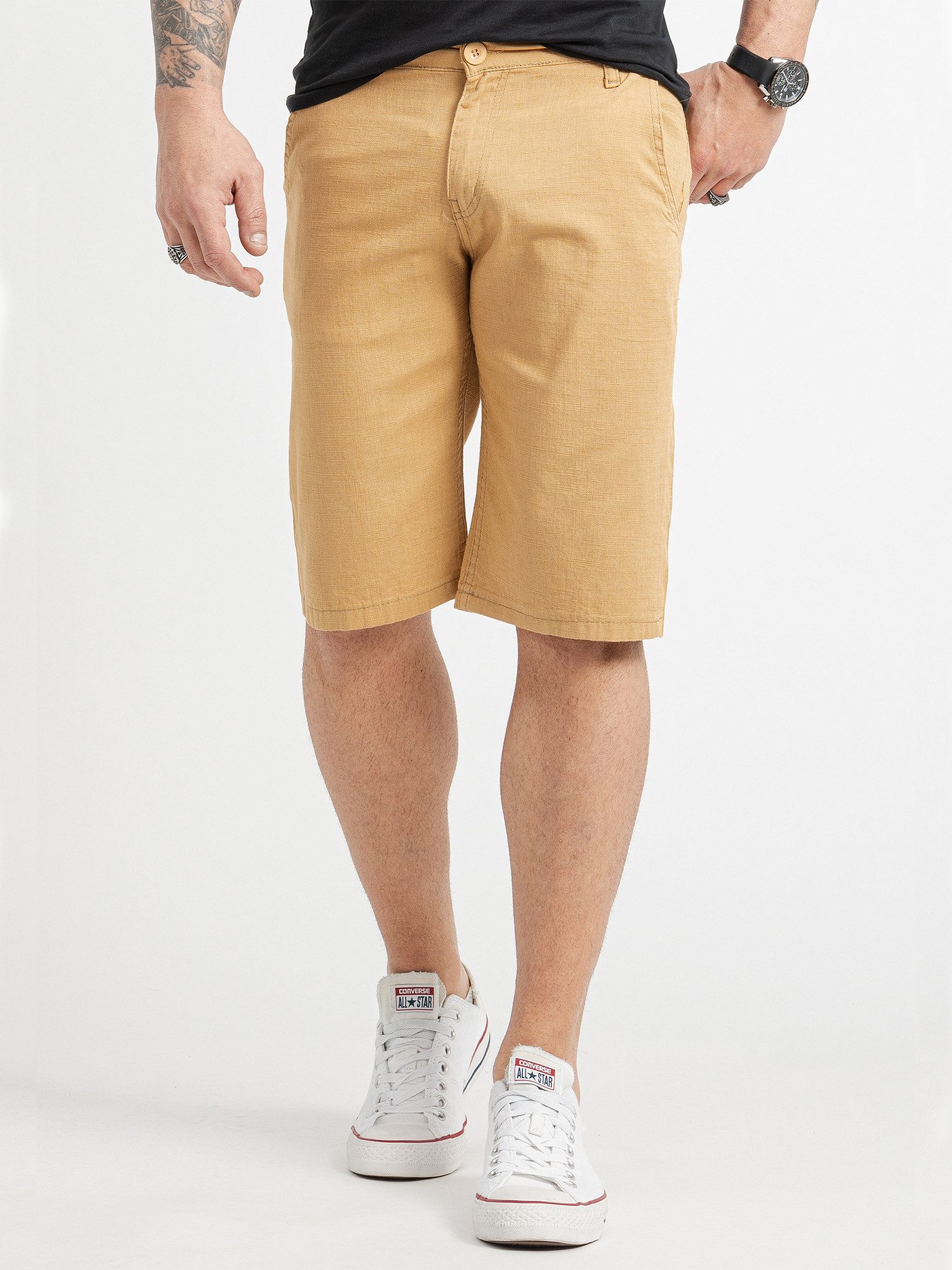 Rock Creek Bermudas Herren Shorts Leinen günstig online kaufen
