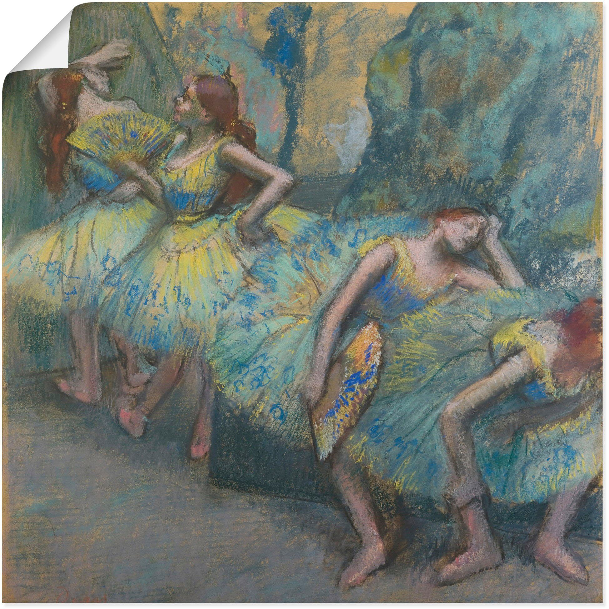 Artland Wandbild Balletttänzerinnen auf der Bühne., Tanz (1 St), als Alubild,  Leinwandbild, Wandaufkleber oder Poster in versch. Größen