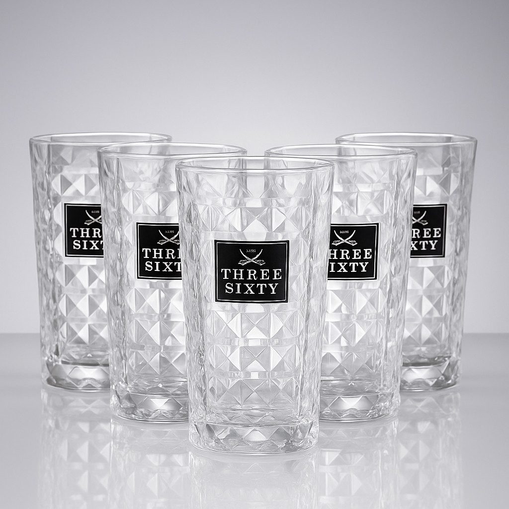Mixcompany Glas Three Sixty Vodka Longdrinkgläser 6er Set – 0,3 L geeicht