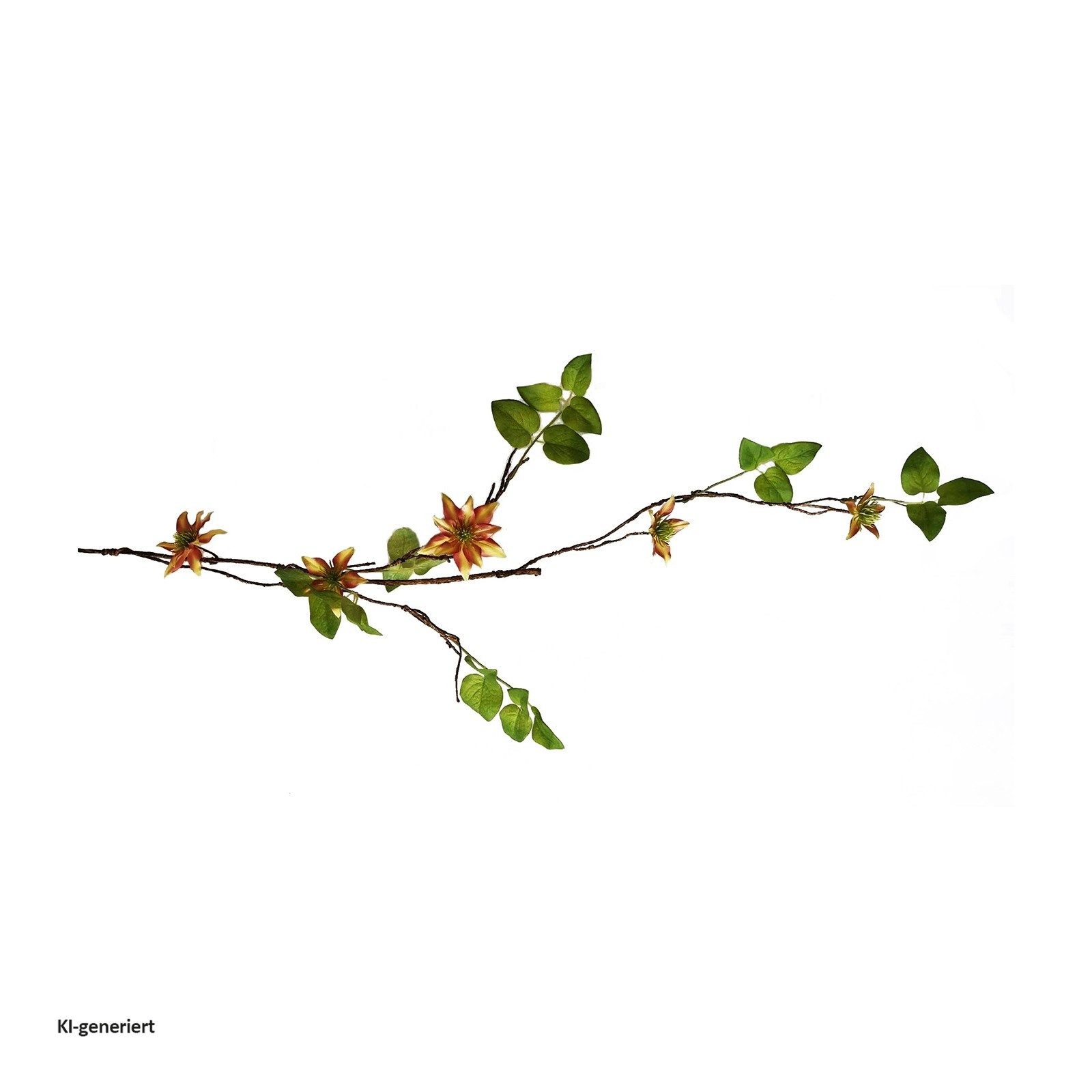 Kunstblume Blumengirlande 106 cm Kunstblume Flora, HTI-Living, Höhe 106 cm, Rankpflanze Clematis