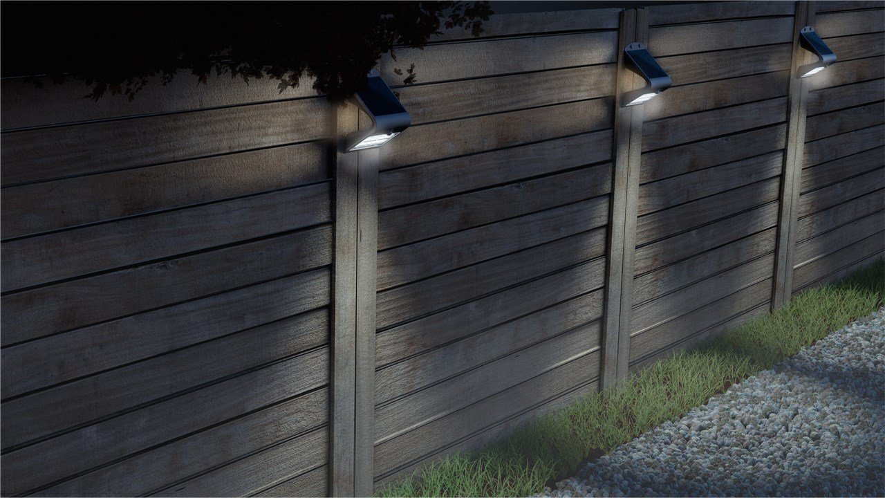 Thumbnail - Goobay Bewegungsmelder goobay LED Solar Wandleuchte mit Bewegungsmelder 3,2 W neutral/weiß