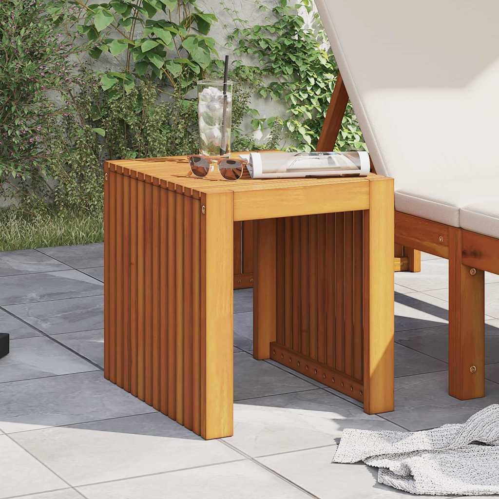 vidaXL Gartentisch Beistelltisch Öl-Natur 43 x 36 x 40 cm Massivholz (1-St)