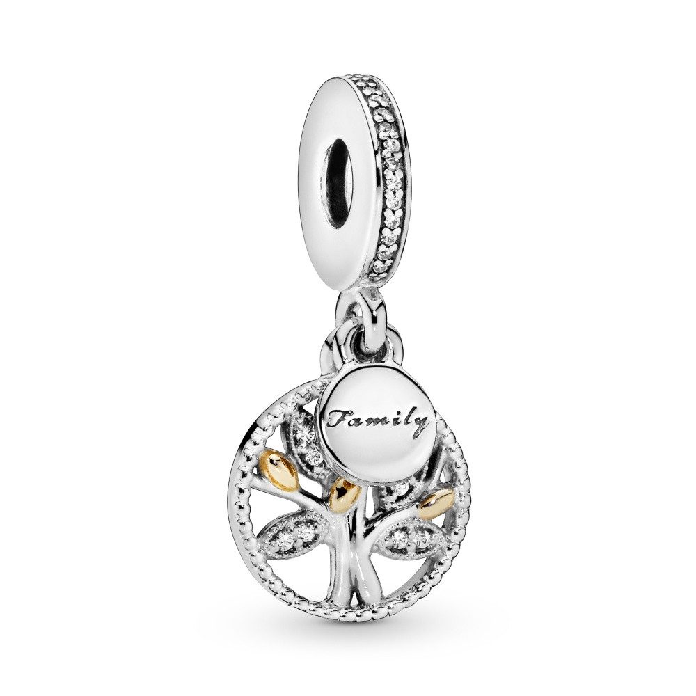 Charm-Einhänger Pandora Moments Familien Stammbaum Charm-Anhänger 791728CZ