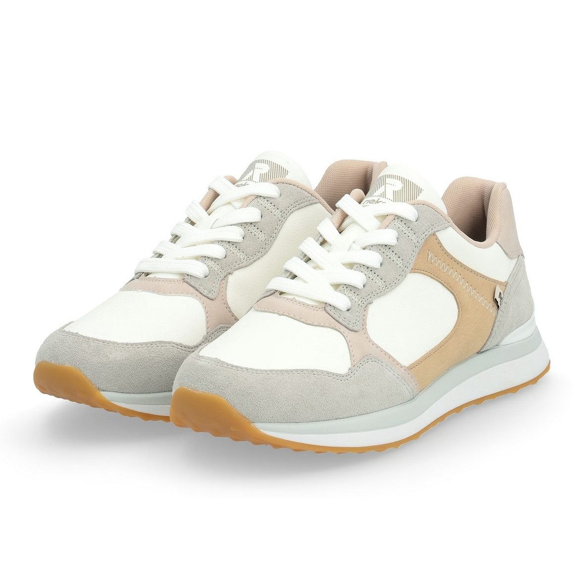 Rieker 42508-81 (Glattleder) weiss/beige Damen Sneaker günstig online kaufen
