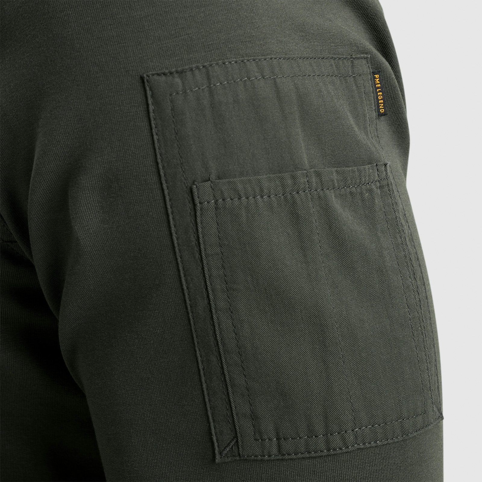 PME LEGEND Sweatshirt Airstrip sweat mit Logo Stickerei