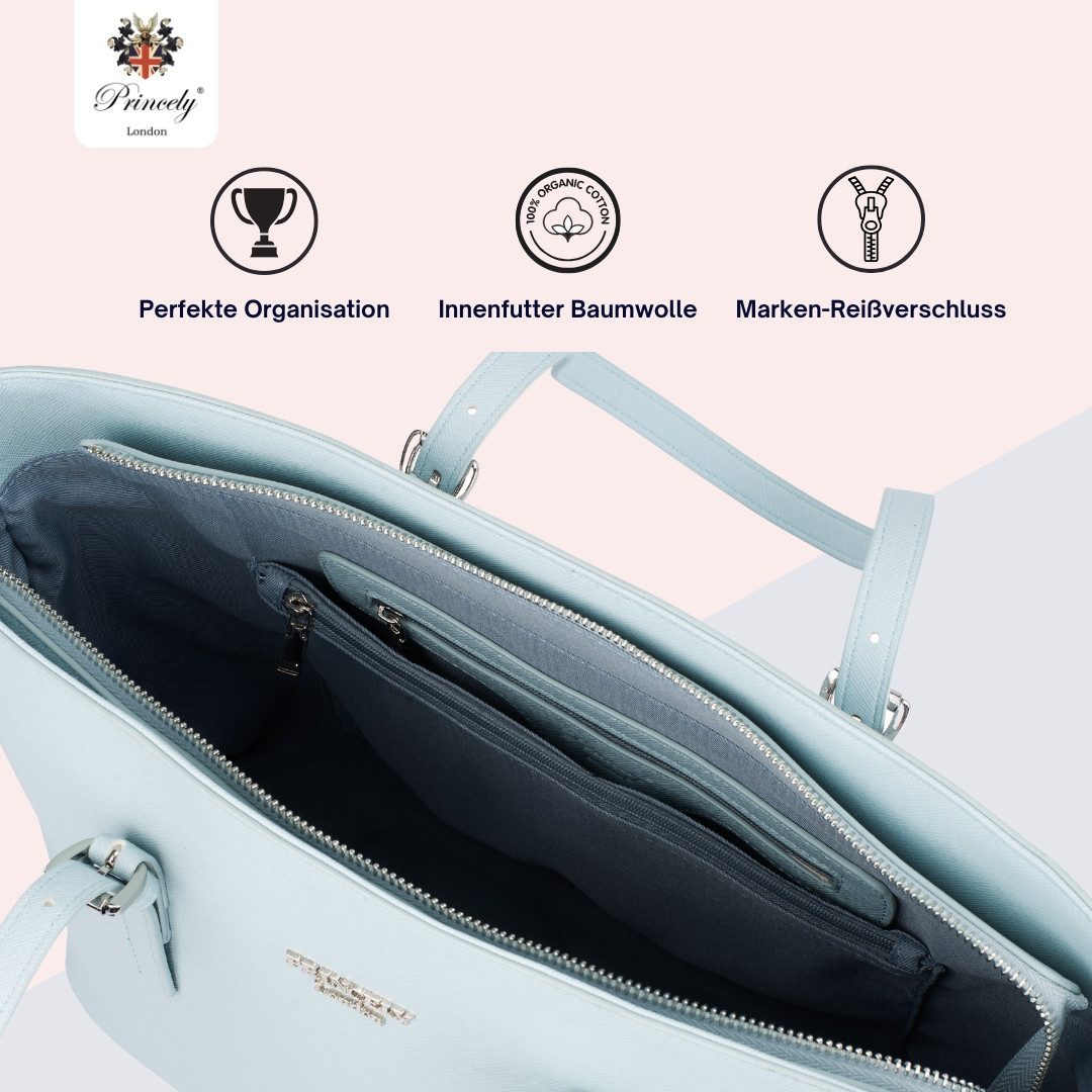 Princely London Shopper Beverly Medium - Geräumiger Shopper mit Reißverschluss