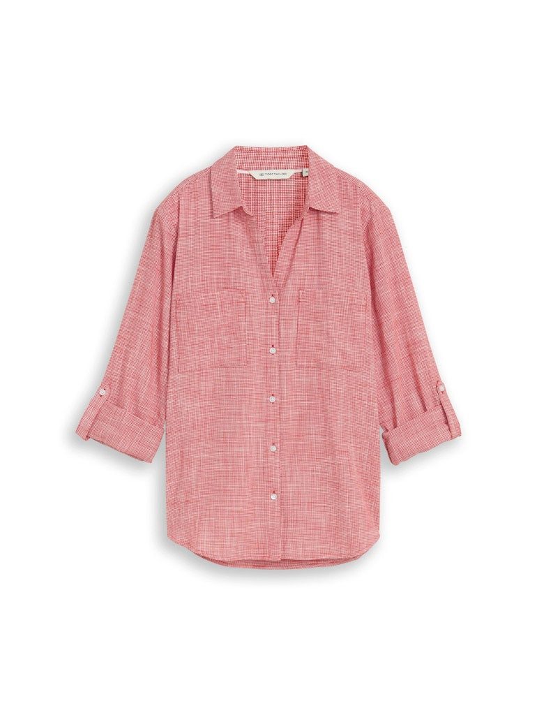 TOM TAILOR Blusentop blouse with slub structure