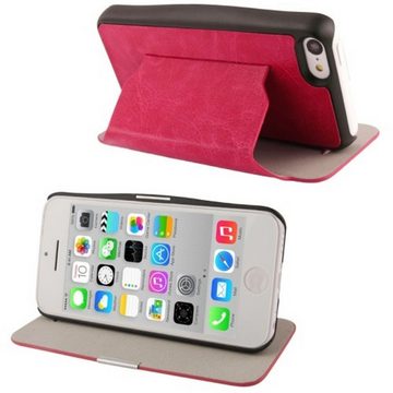 König Design Handyhülle Apple iPhone 5c, Apple iPhone 5c Handyhülle Backcover Rosa