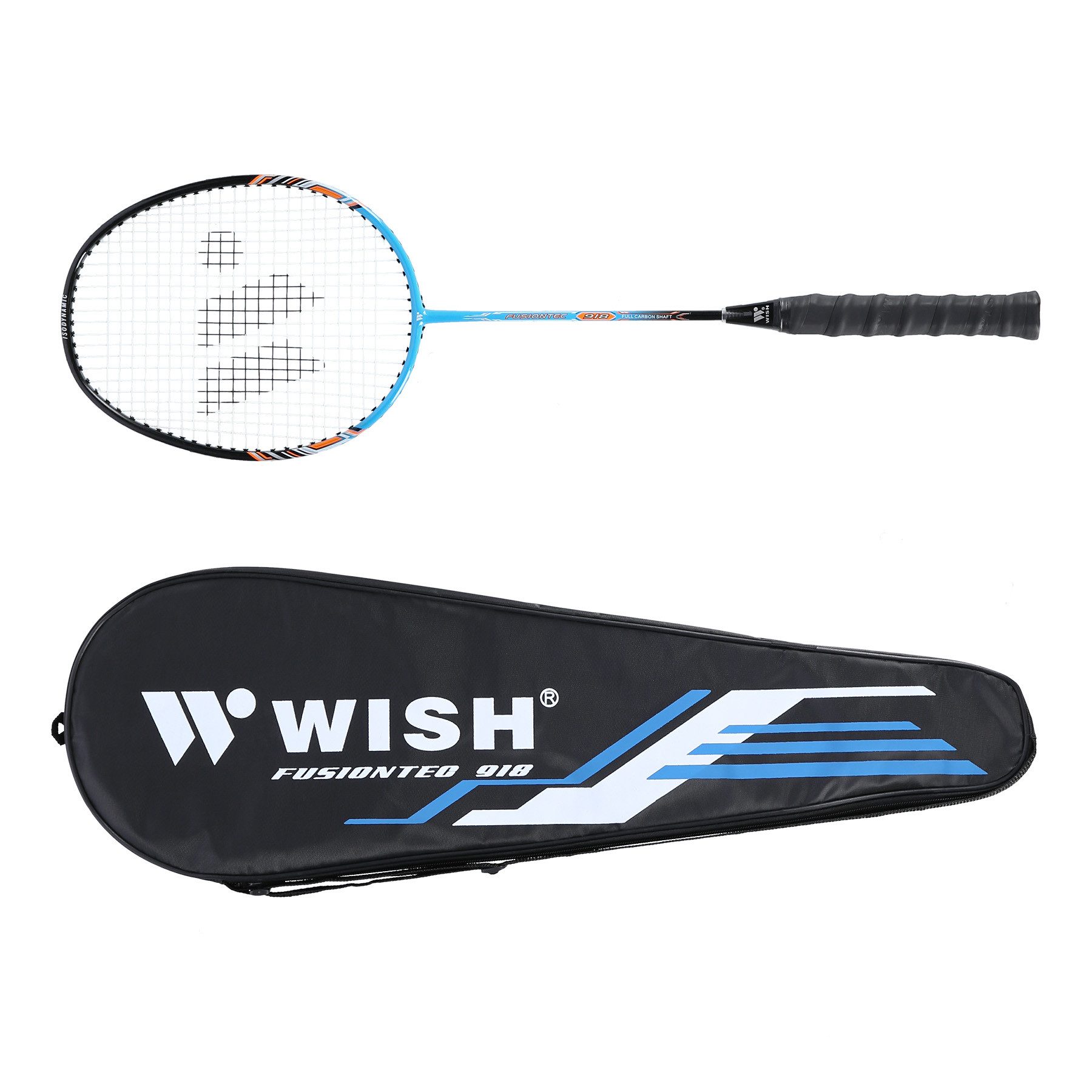 Badmintonschläger FUSIONTEC 918 Badminton Schläger Blau