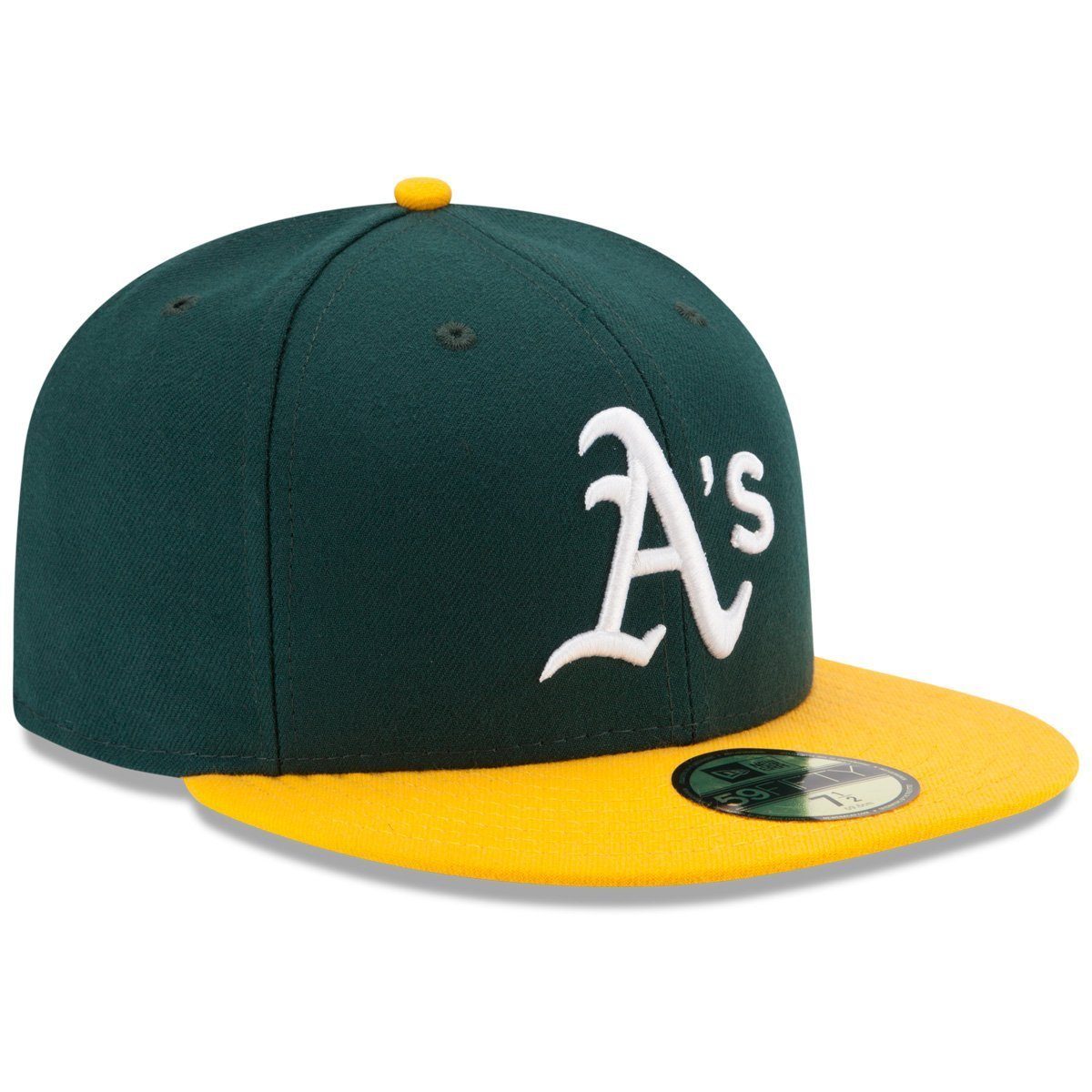Herren Caps New Era Fitted Cap 59Fifty AUTHENTIC ONFIELD Oakland Athletics