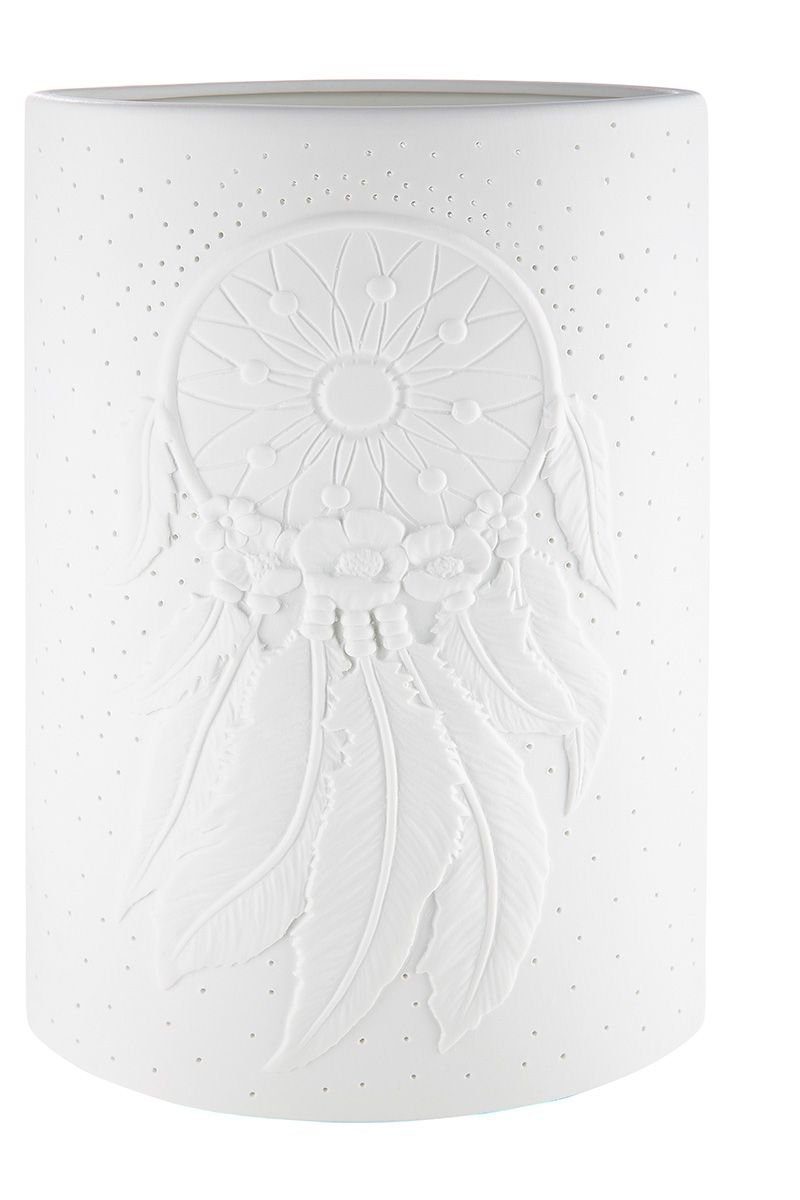 GILDE Dekoobjekt Porzellan Lampe Traumfänger Höhe günstig online kaufen