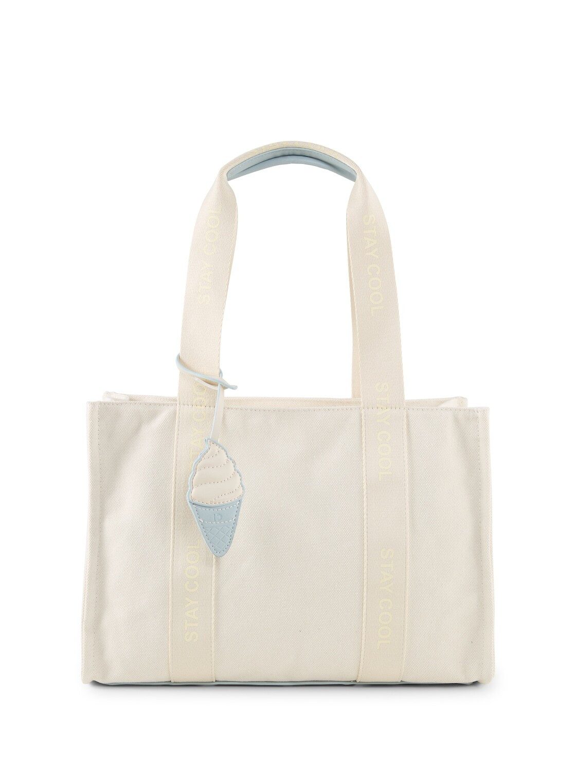 TOM TAILOR Denim Shopper Bags, TTAZURA L Shopper mit abnehmbarem Anhänger