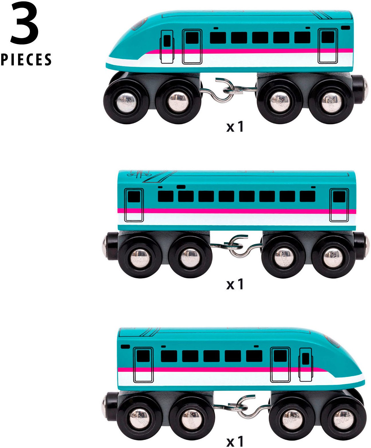 BRIO® Spielzeug-Eisenbahn BRIO® WORLD, Trains of the World Shinkansen Series E5 Hayabusa Zug