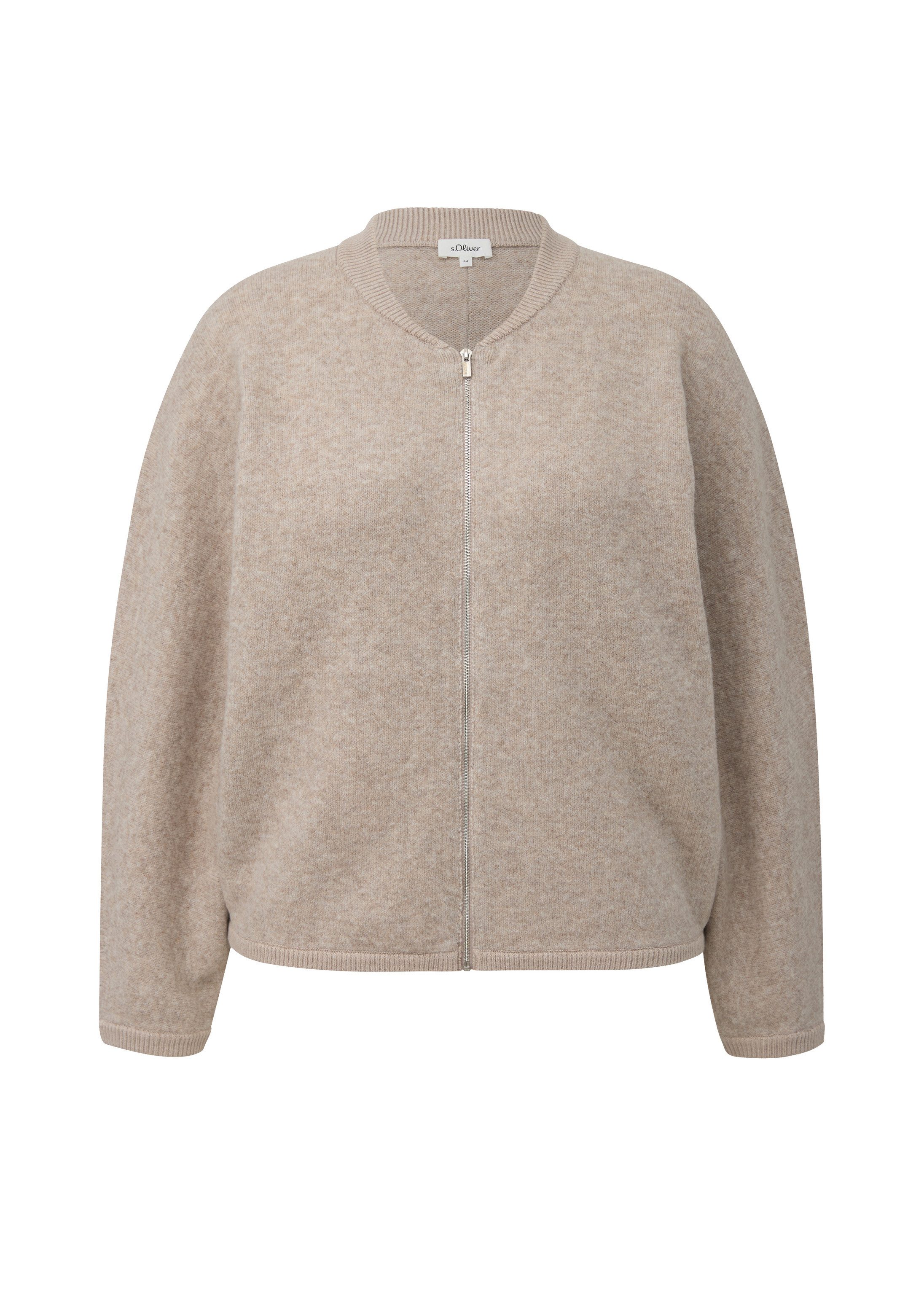 s.Oliver Cardigan Strickjacke Wollmix-Strickjacke im Relaxed Fit