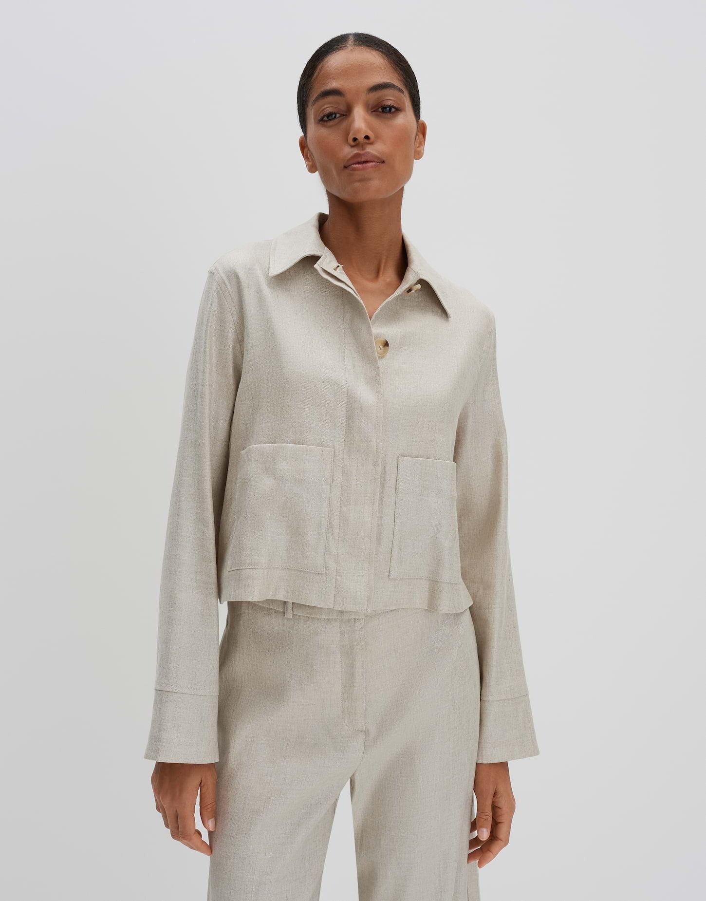 someday Jackenblazer NANIA aus beschichteten Leinen Mix günstig online kaufen