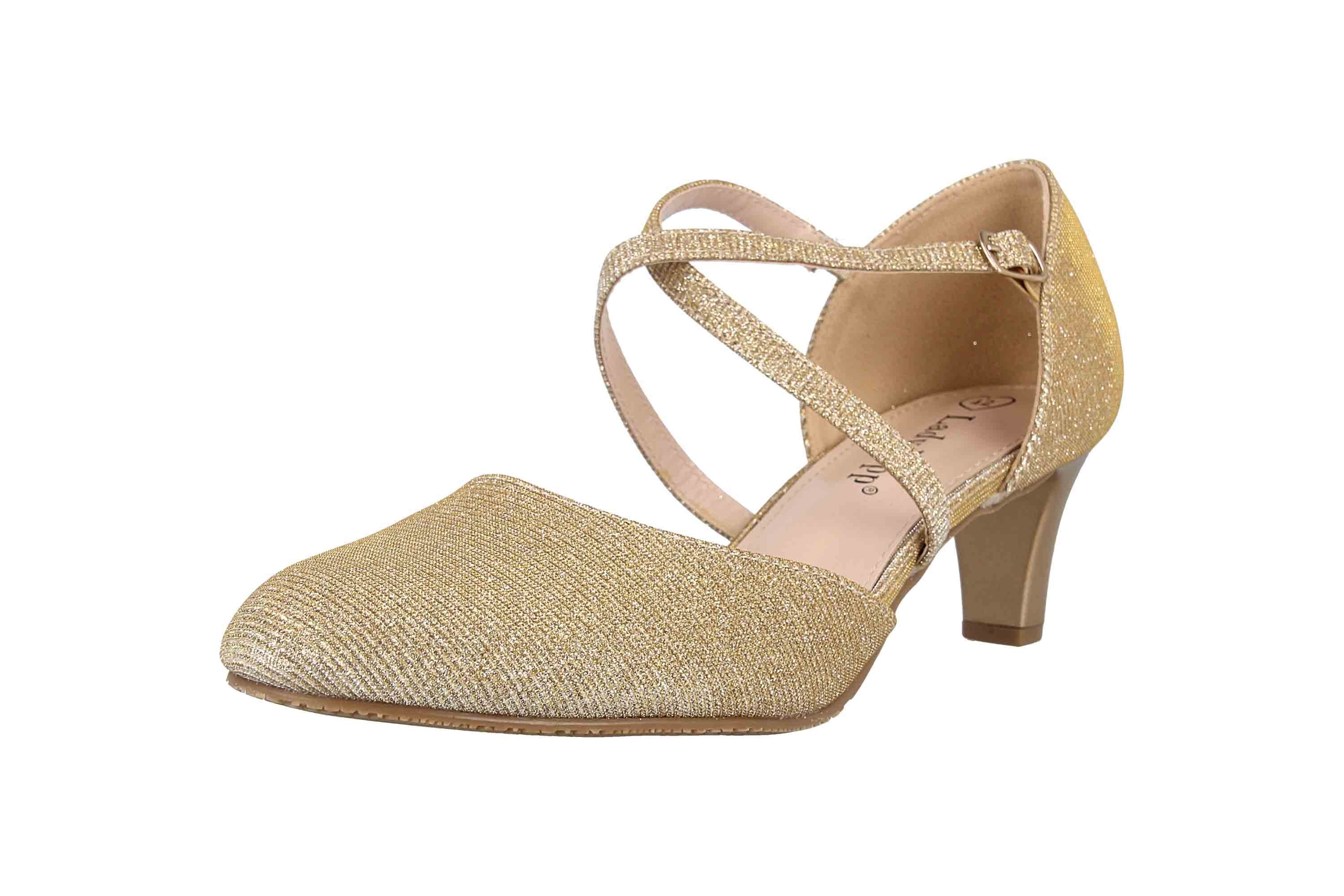 LadyPepp 2GY0211502 Gold Glitter Pumps