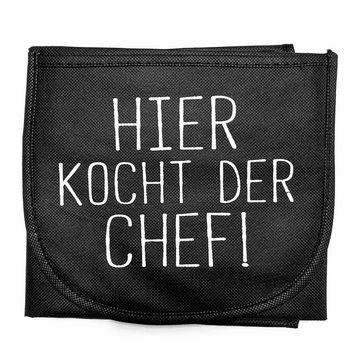 HAC24 Kochschürze Latzschürze Grillschürze Küchenschürze Backschürze Schürze, (Set, 4-tlg), Lustige Kochschürze mit Spruch