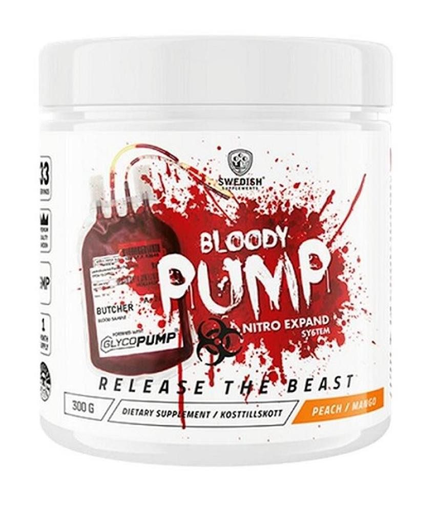 Swedish supplements Swedish Supplements Bloody Pump 300g Peach Mango Pulver, 300.0 g