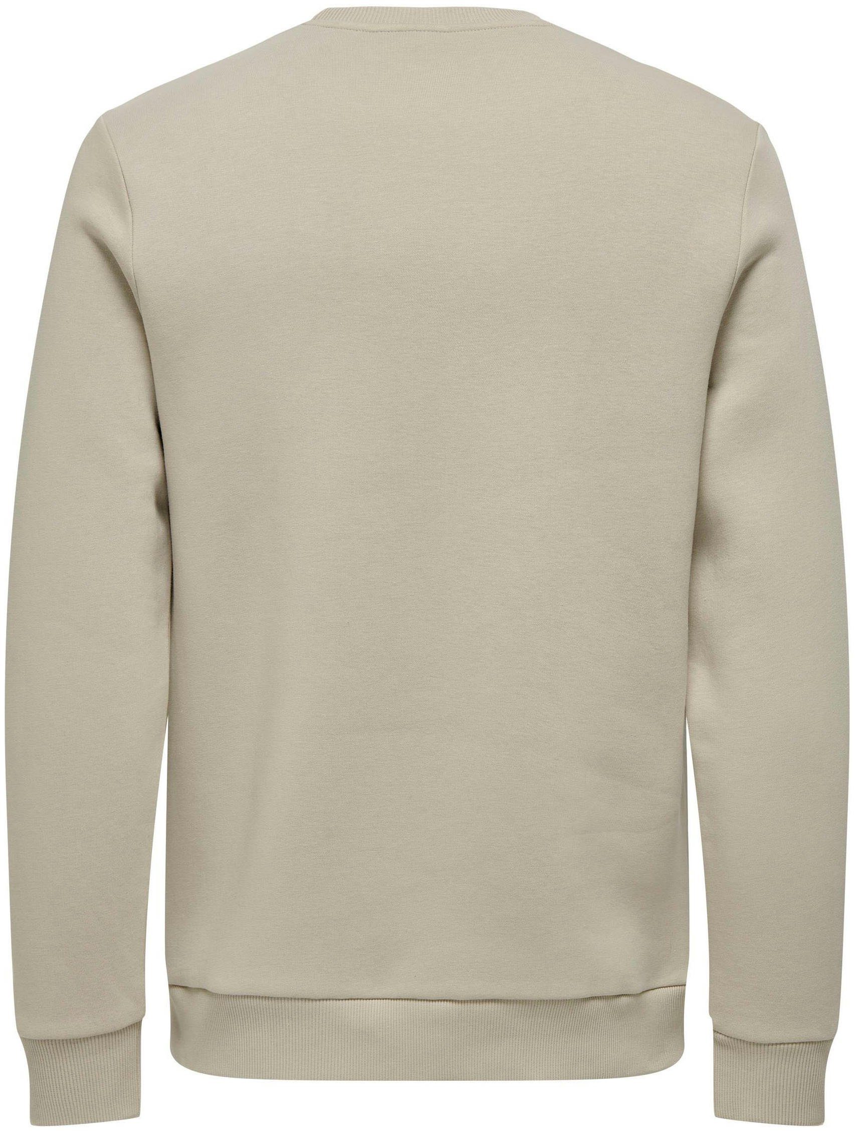 ONLY & SONS Sweatshirt ONSCERES CREW NECK NOOS Baumwollmischung, regular fit