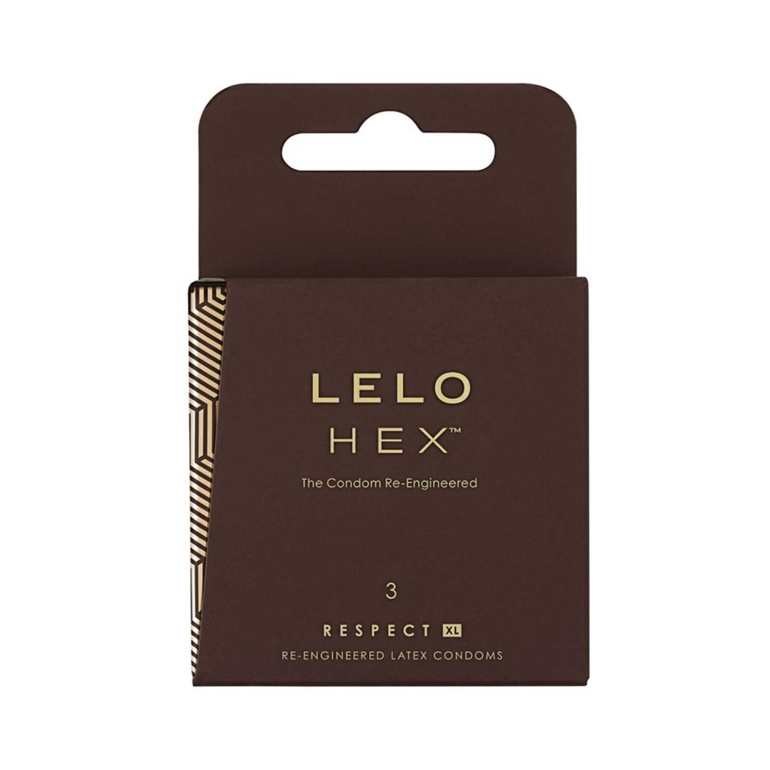 Lelo XXL-Kondome HEX XL Kondome 3-er Pack