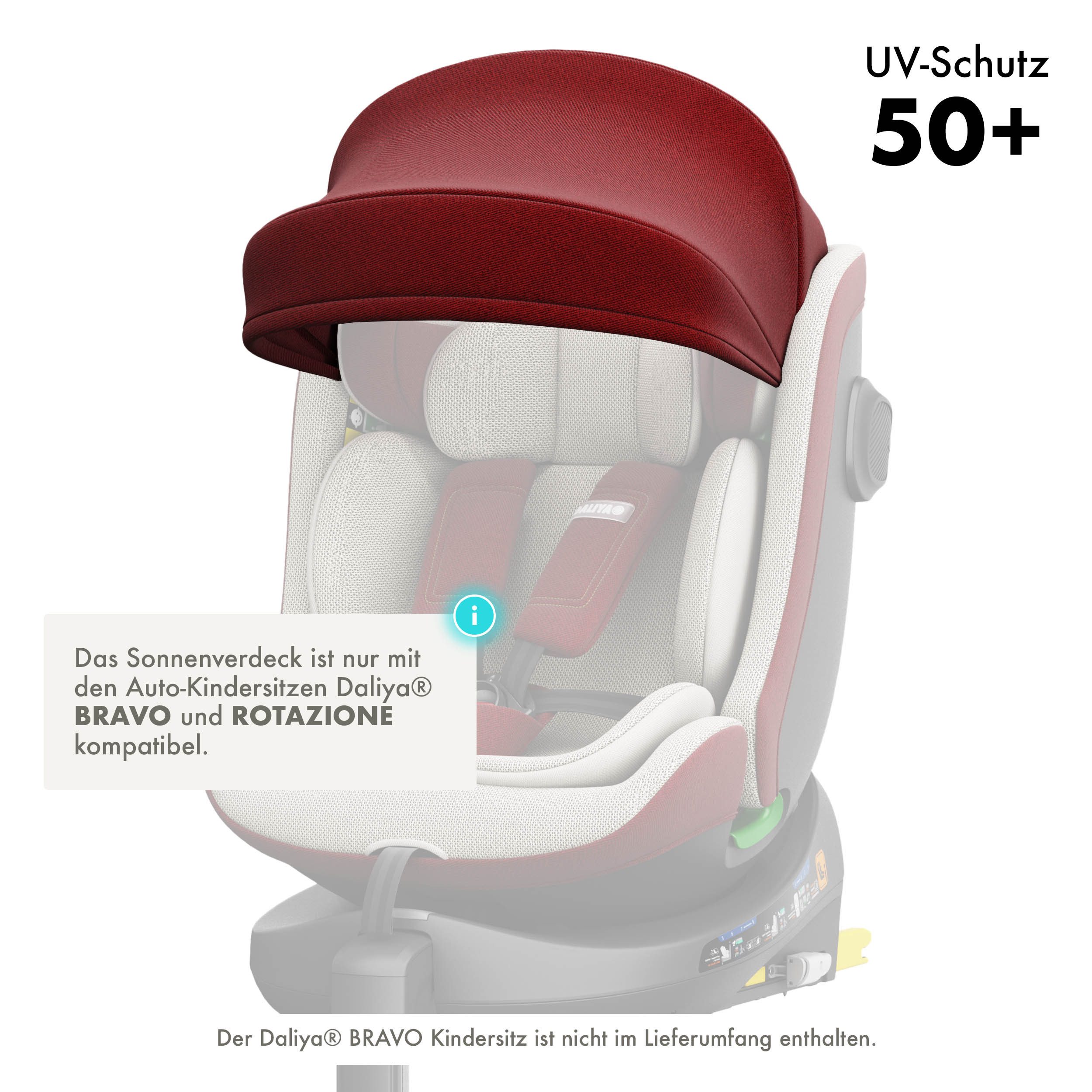 Daliya® Kindersitzbezug BRAVO Sonnenverdeck, Sonnenschutz für Kindersitze BRAVO und ROTAZIONE