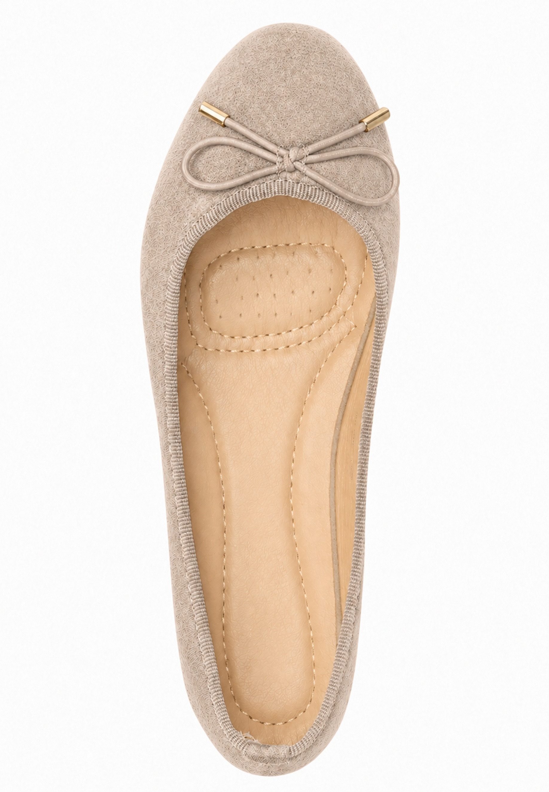 Day Vine Damen Ballerinas mit Schleife – flache Schlupfschuhe mit runder Spitze Ballerina