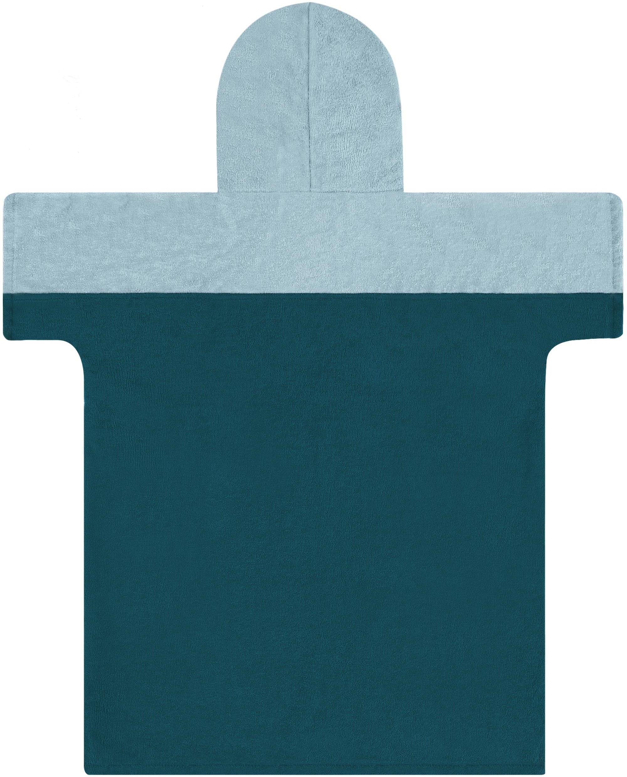 normani Badeponcho Kinder Badeponcho -Puwai- (10-13 Jahre), Bio-Baumwolle, Kapuze, Schlupf, Badeponcho aus 100 % Bio-Baumwolle – Bild 3 von 5