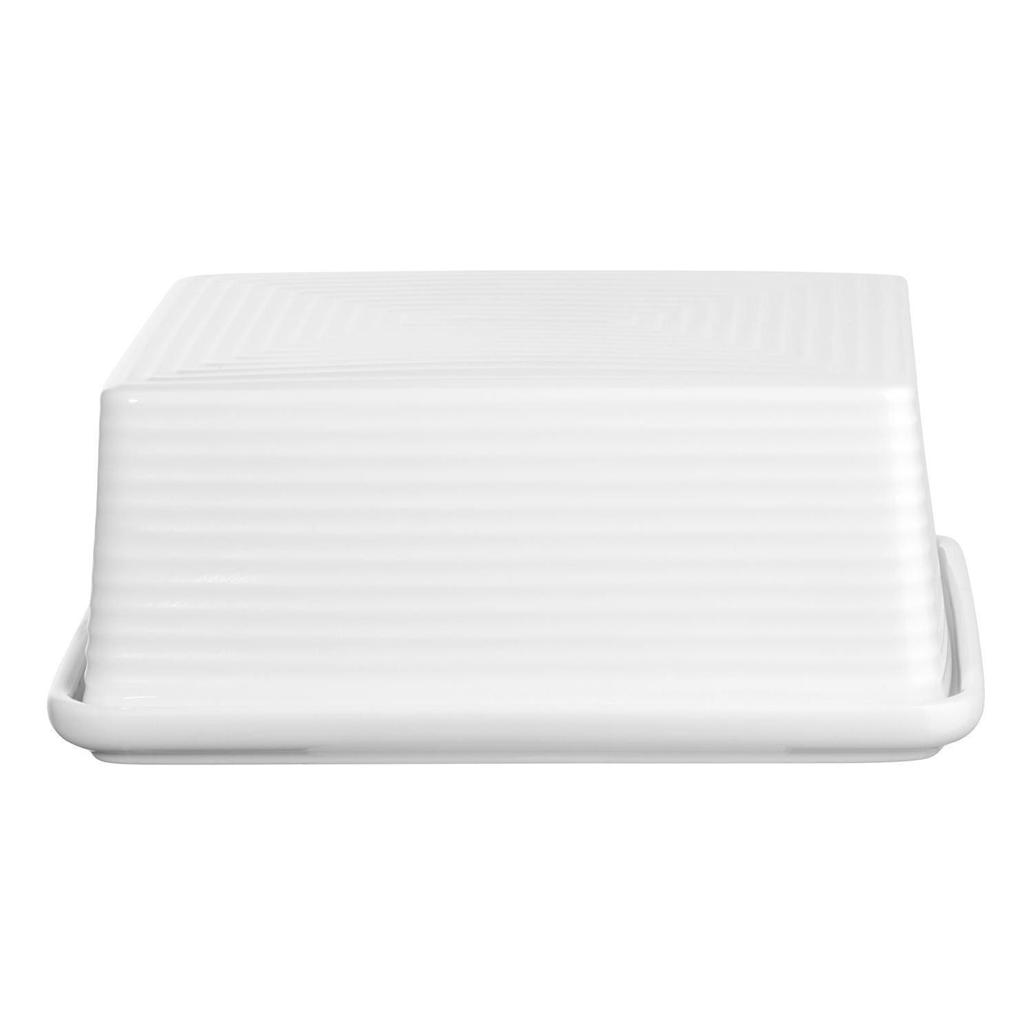 ASA SELECTION Butterdose mit Deckel KITCHEN'ART, B 15,3 x T 11,6 cm, Weiß, Porzellan, (1-tlg)
