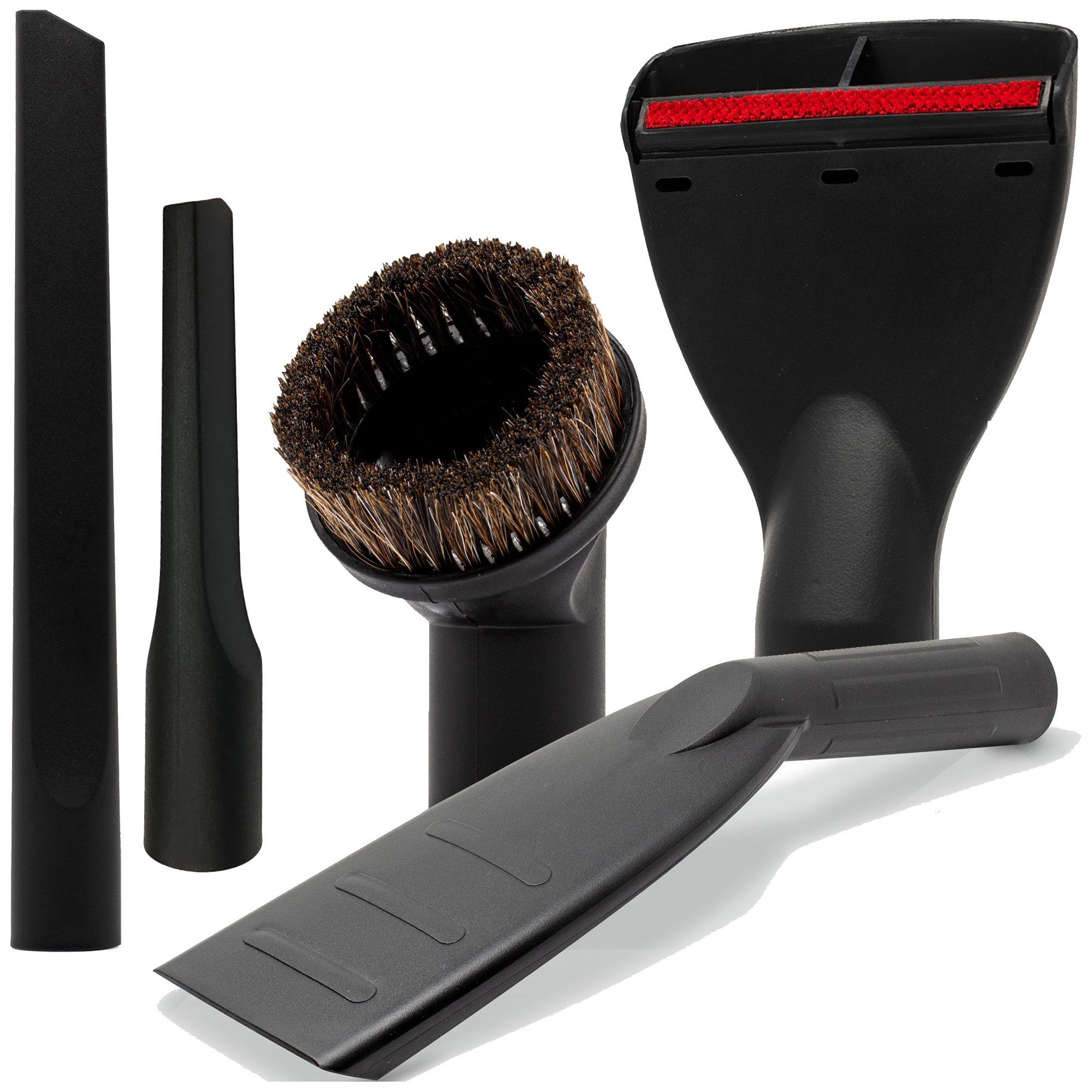 FixedByU Staubsaugerdüsen-Set Saugdüsen ø35mm Autodüse Fugendüse Polsterdüse, Zubehör für 35mm Staubsaugerrohre