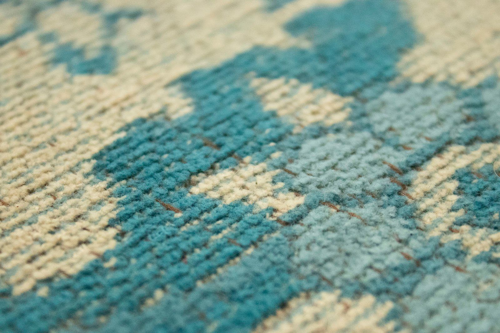 Teppich VINTAGE COMET, morgenland, blau Höhe: rechteckig, Kurzflor, Shabby, Wohnzimmer 6 Viskose, mm