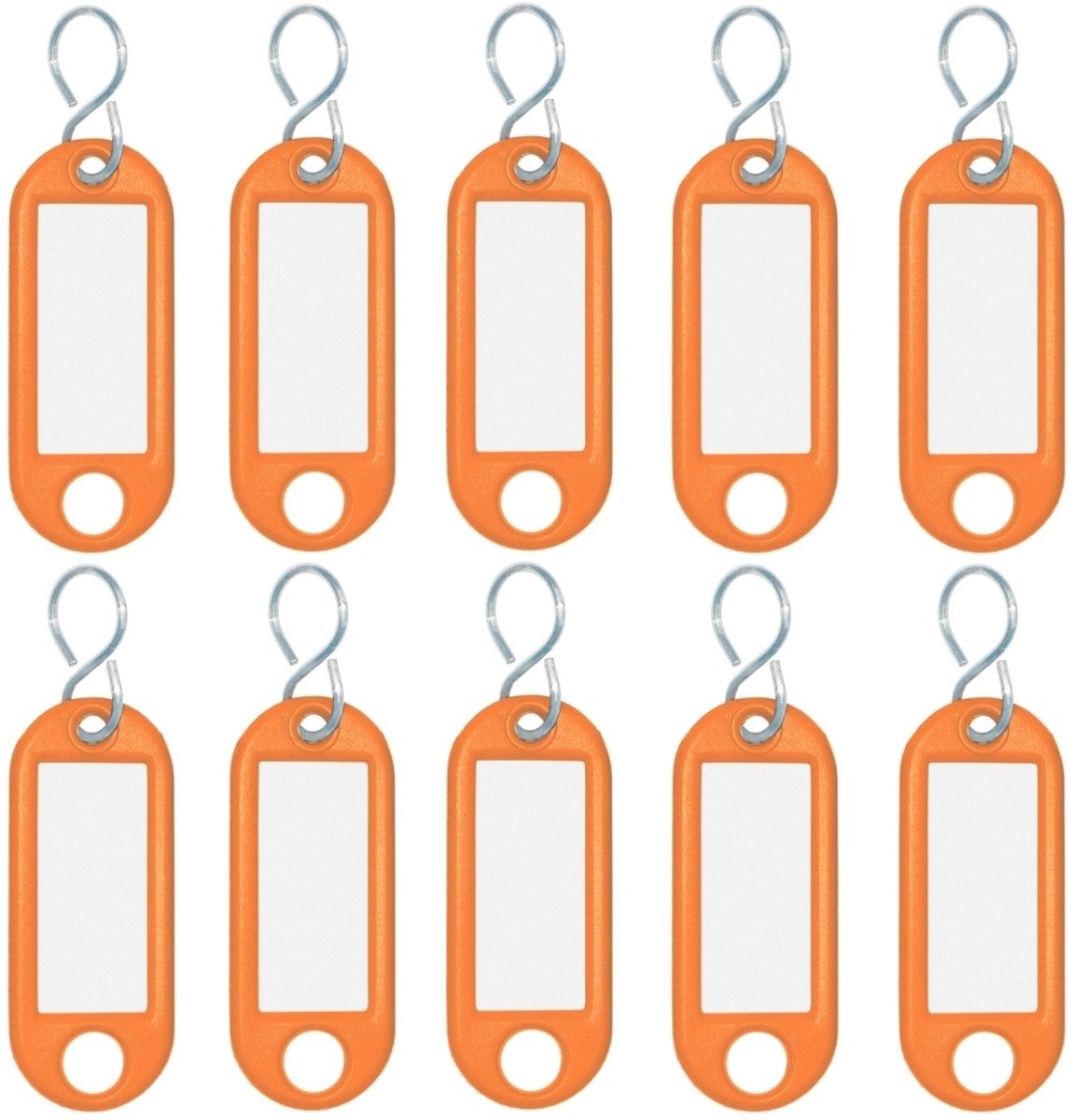 WEDO Schlüsselanhänger Schlüsselanhänger mit S-Haken orange VE=10 Stück
