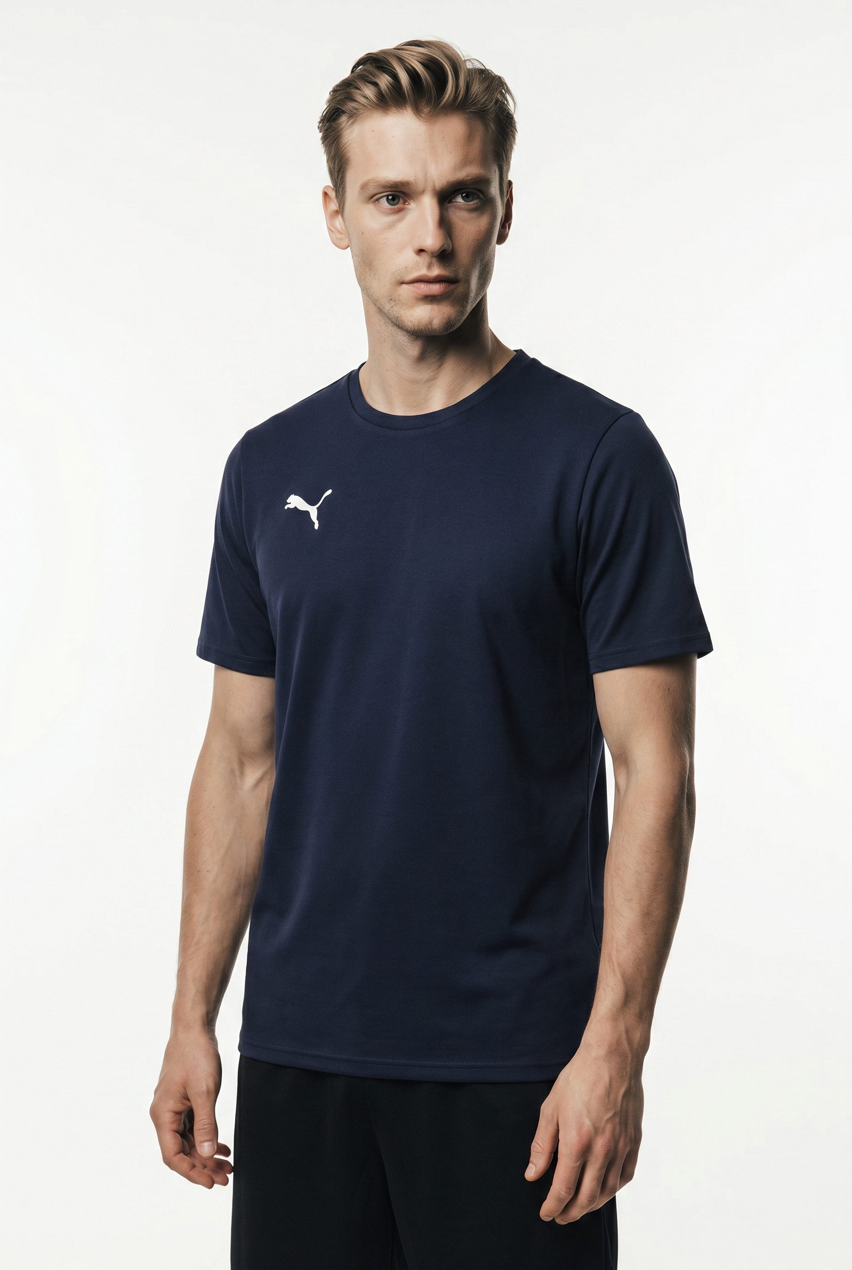 PUMA Trainingsshirt TEAMGOAL CASUALS TEE gerader Abschluss, Kurzarm, für Sportmode, Rundhalsausschnitt