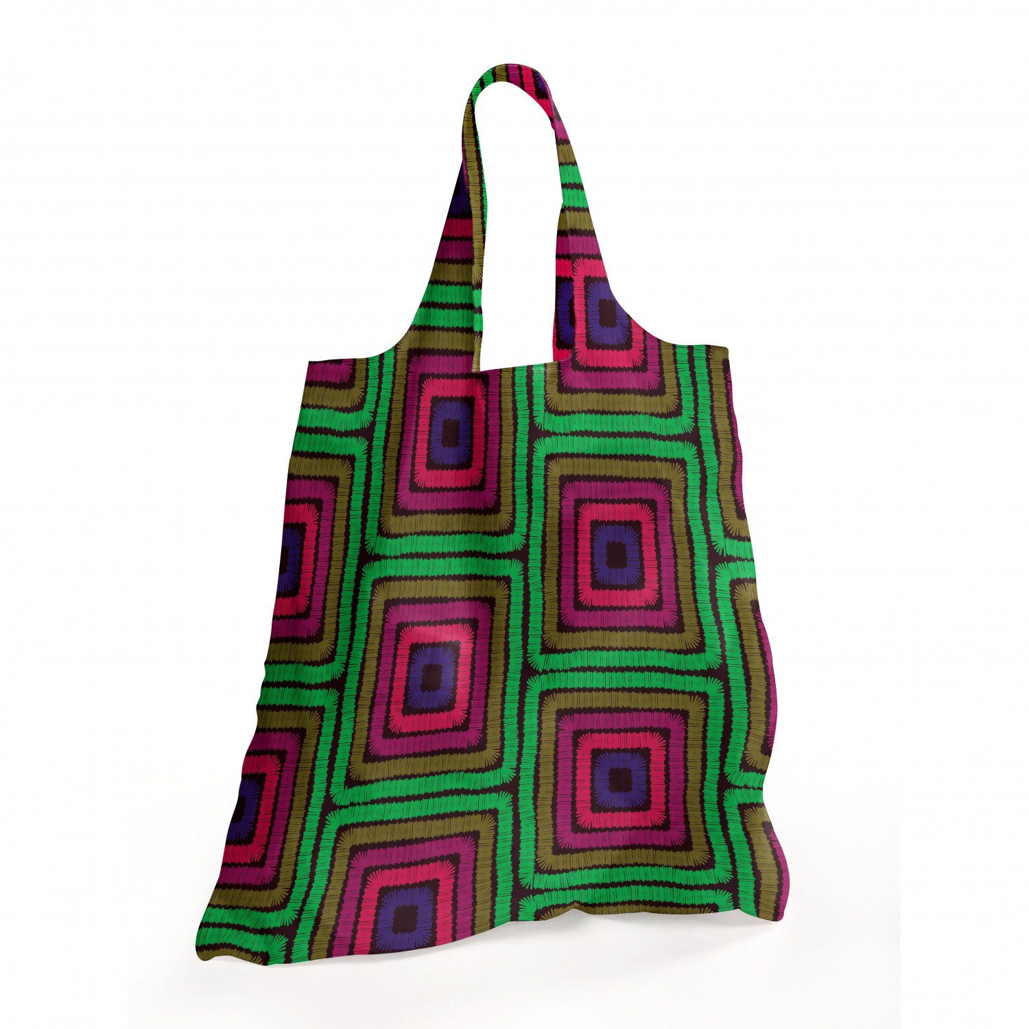 Damen Alle Damentaschen Abakuhaus Tragetasche Praktische Einkaufstaschen Umweltfreundliche Wiederverwendbare, Oriental Grün Geom