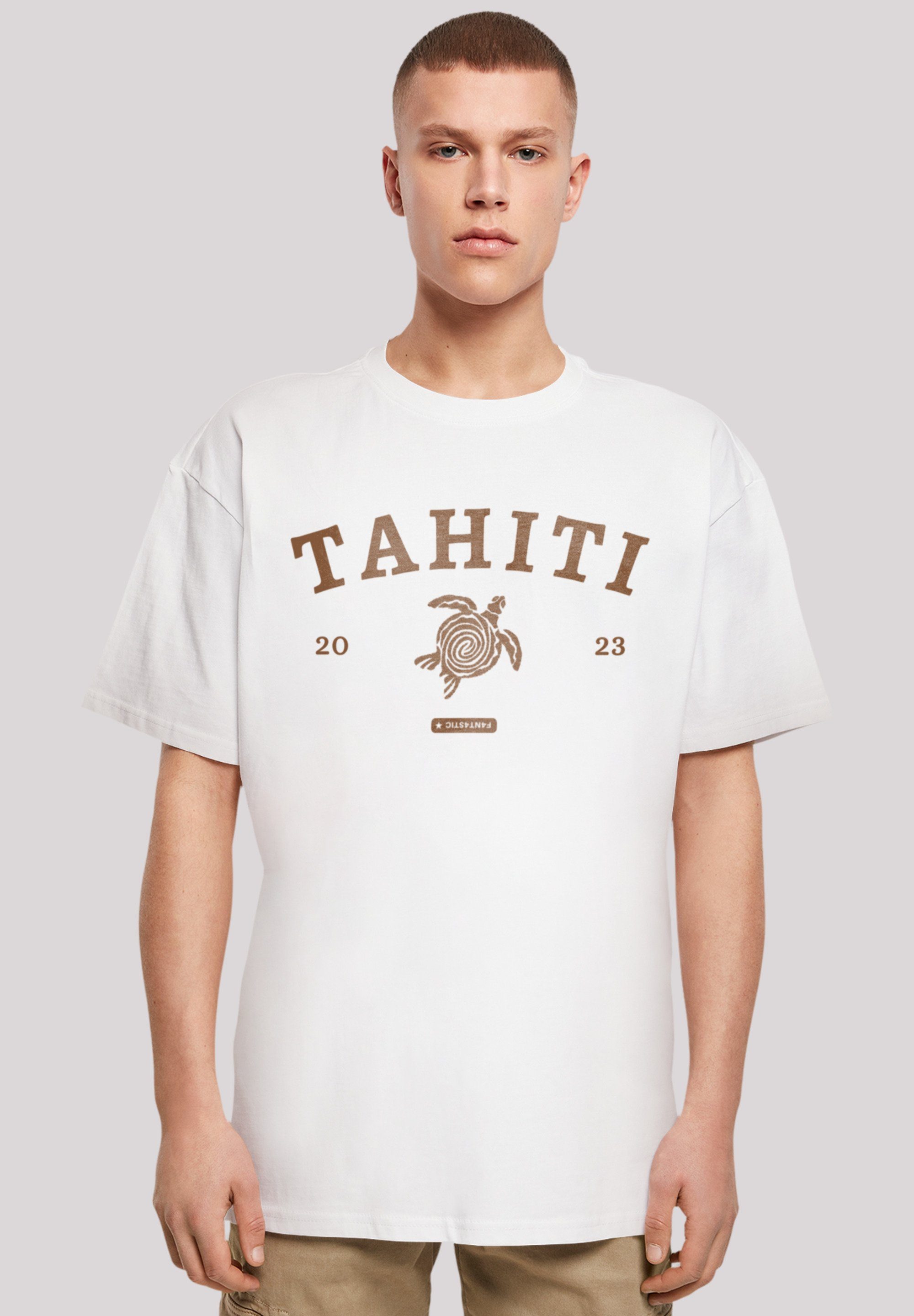 F4NT4STIC T-Shirt Tahiti Print weiß